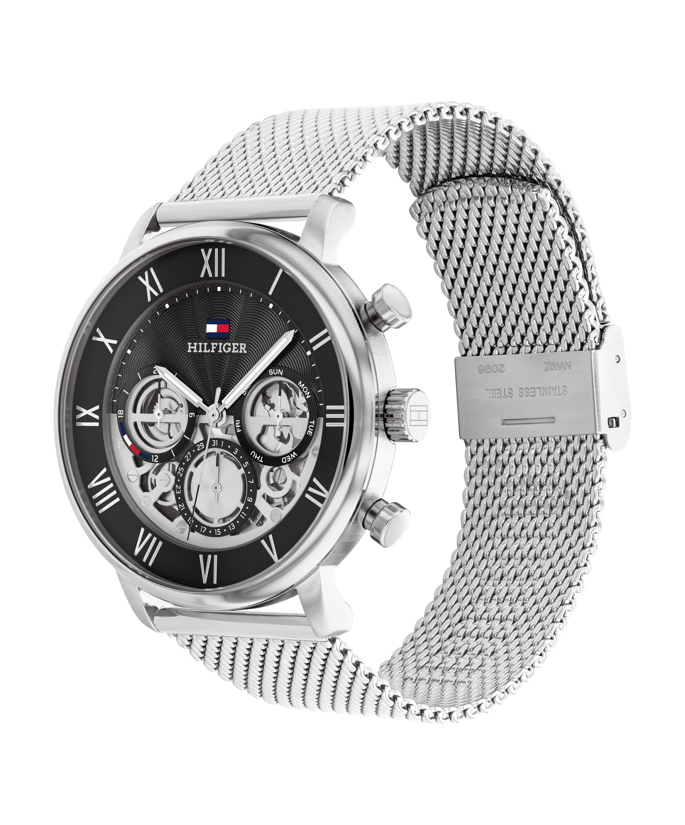 Tommy Hilfiger Multifunktionsuhr »LEGEND«, Quarzuhr, Armbanduhr, Herrenuhr, Edelstahlarmband, analog, Tag