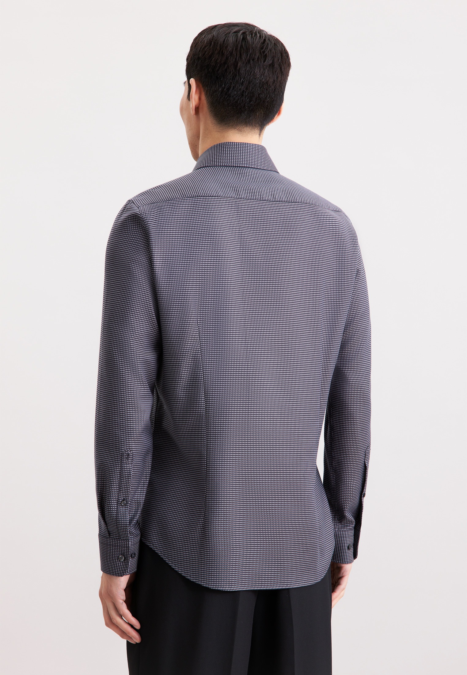 seidensticker Businesshemd "Schwarze Rose" Slim 1/1 Kentkragen Pepita günstig online kaufen