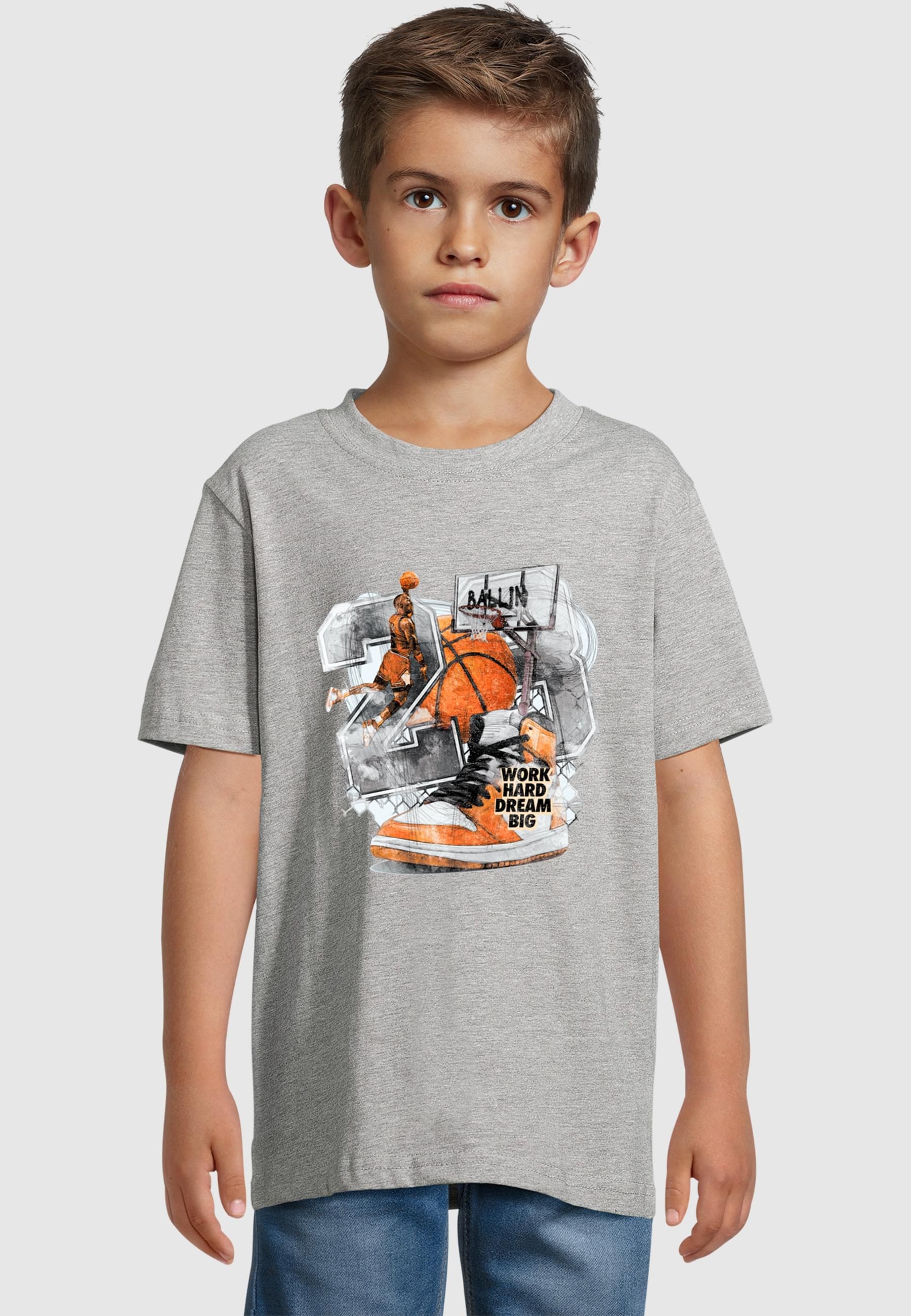 MisterTee T-Shirt »MisterTee Herren Kids Vintage Ballin Tee«, (1 tlg.)