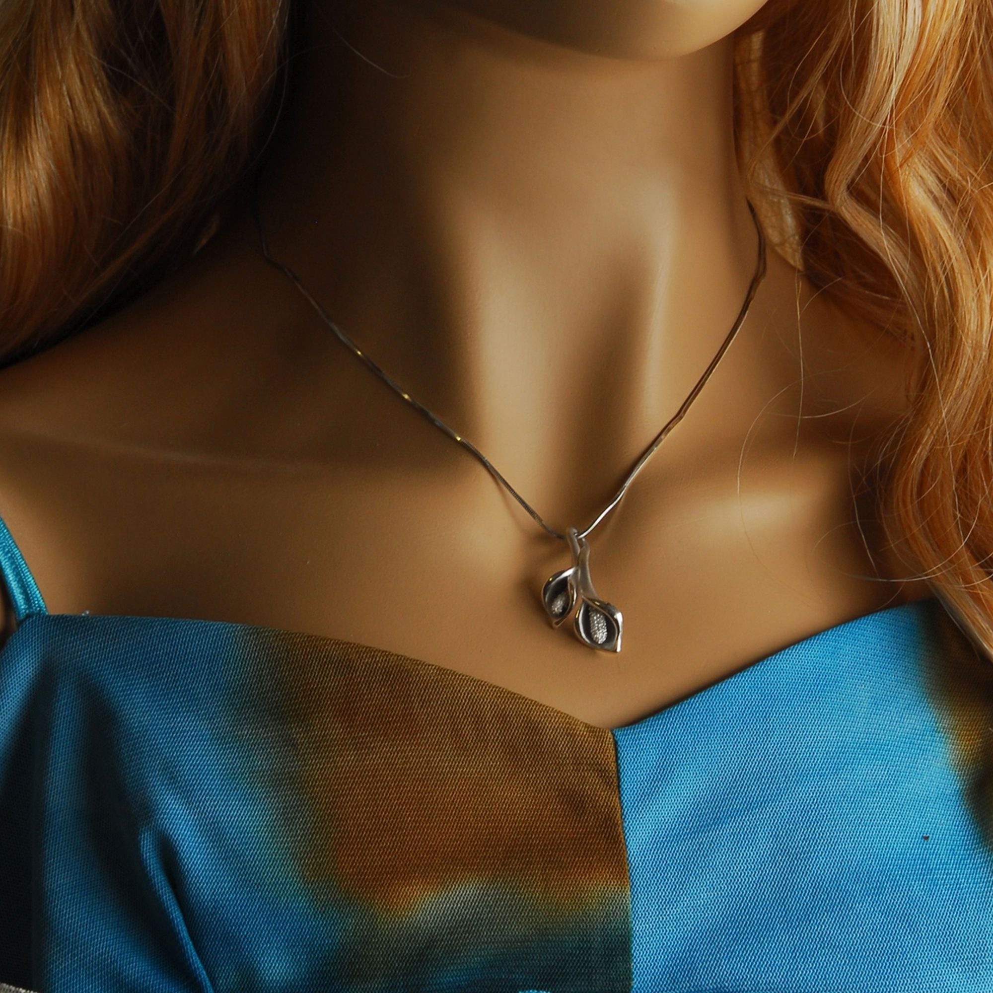 goldmaid Kette mit Anhänger »925 Sterling Silber Gebürstet Zirkonia weiß«