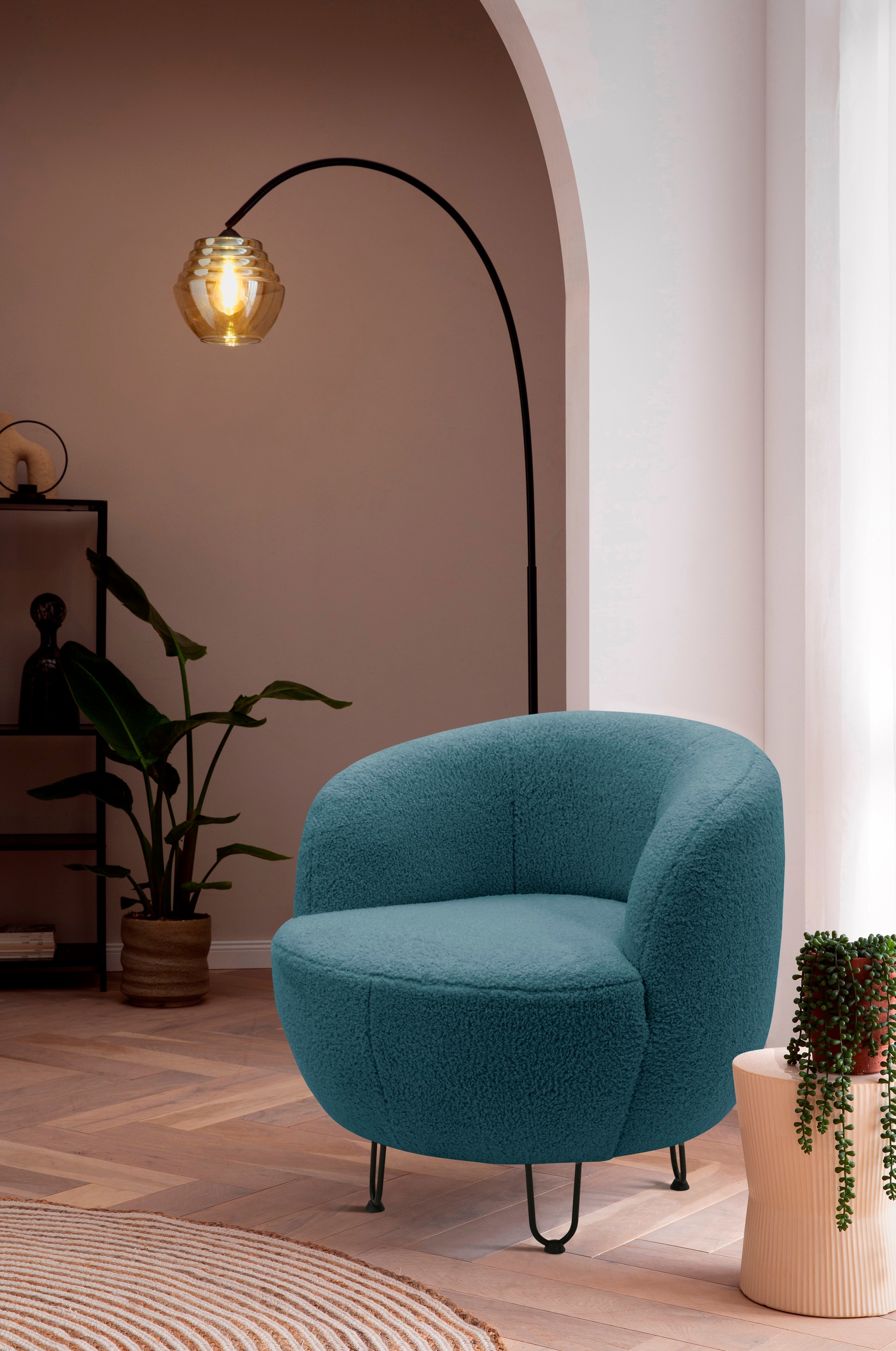 Home affaire Sessel "Anjuli Lieferzeit nur 2 Wochen" Runde Form, perfektes günstig online kaufen