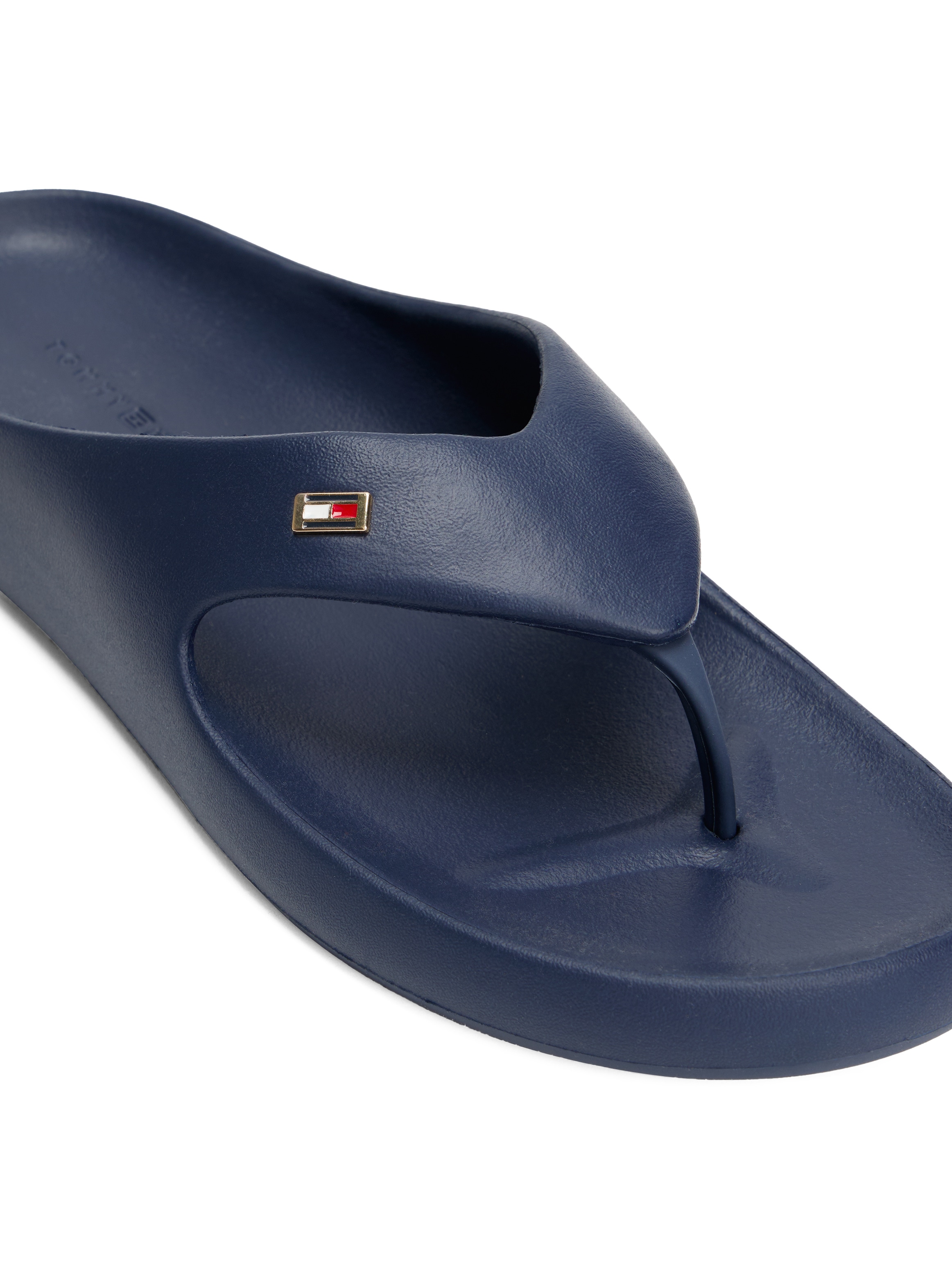 Tommy Hilfiger Zehentrenner »TH COMFORT BEACH SANDAL«, Dianette, Sommerschuh, Bequemschuh mit kleiner Logostickerei