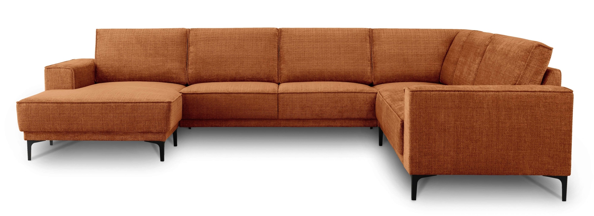 PLACES OF STYLE Wohnlandschaft "XXL Sofa Oland, Struktur, Flachgewebe, Luxu günstig online kaufen