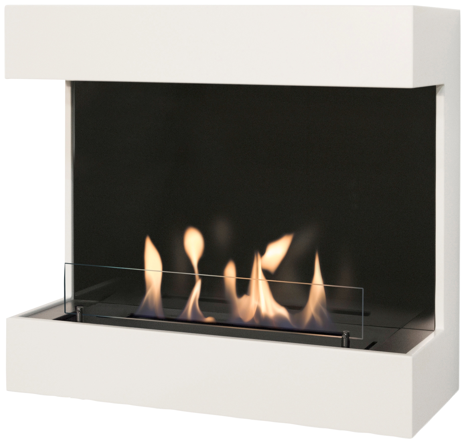 XARALYN Echtfeuer-Dekokamin "Umbria", (Set, 2 St.), mit Bioethanol Brenner