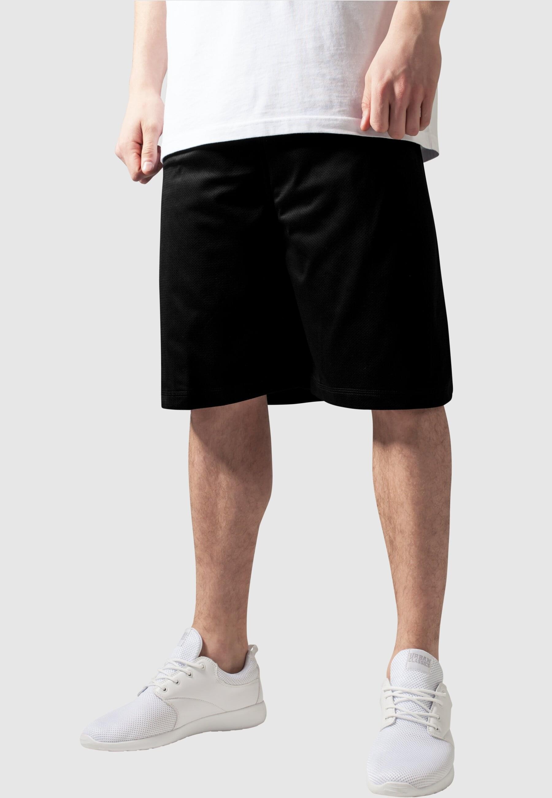 URBAN CLASSICS Stoffhose »Urban Classics Herren Bball Mesh Shorts«, (1 tlg.)