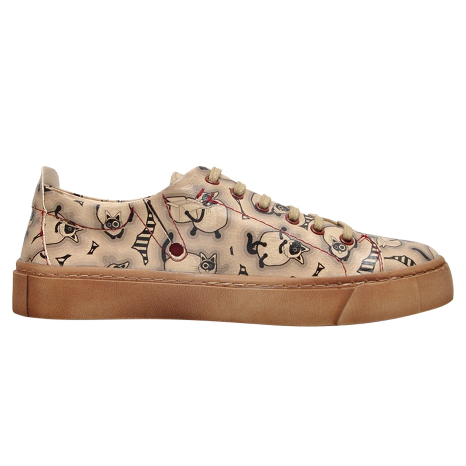 DOGO Sneaker »Sneaky Schnürsneaker Life Is Better With A Cat Damen Sneaker«  Handgefertigt