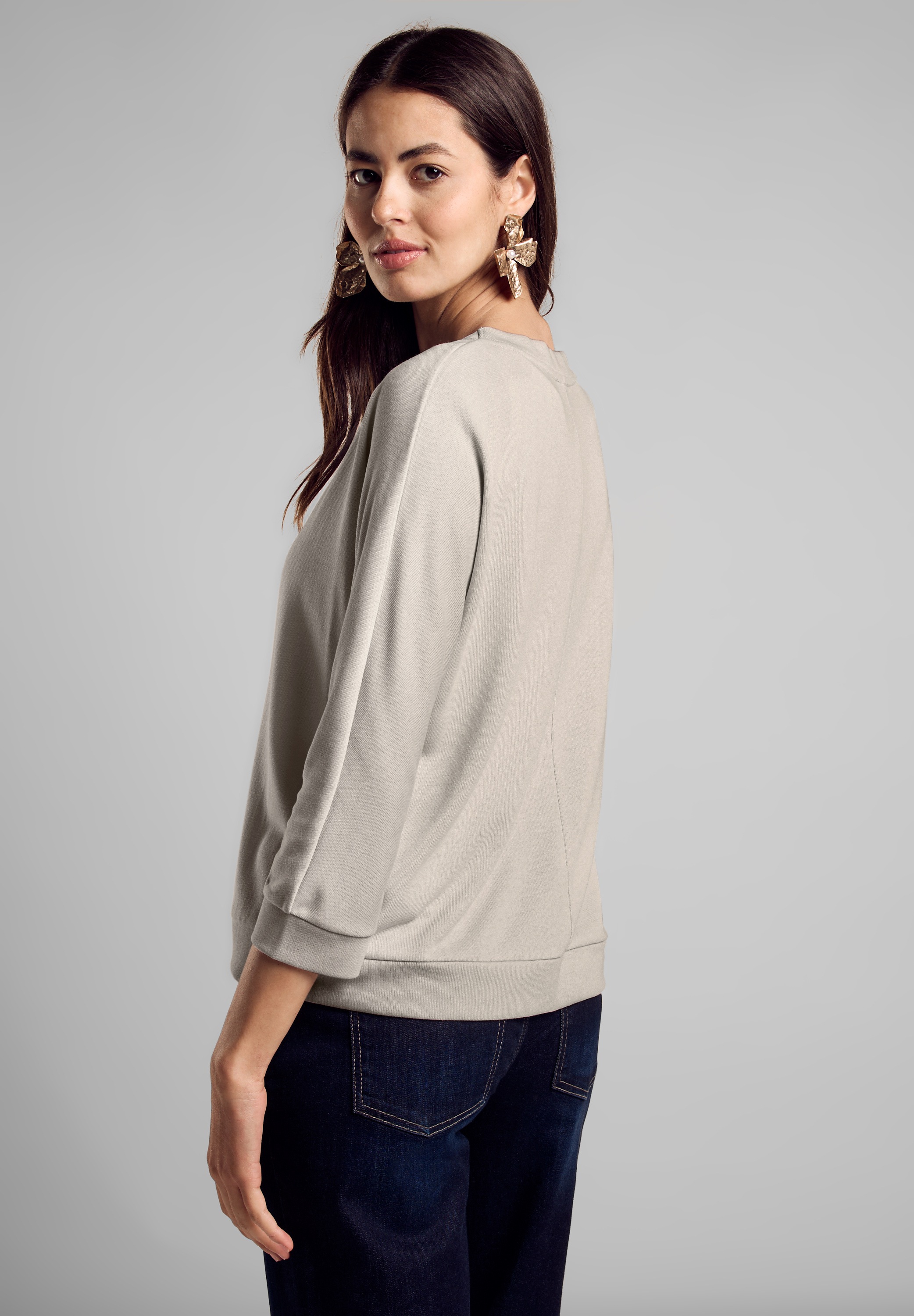 STREET ONE Strickjacke, mit 3/4 Ärmeln