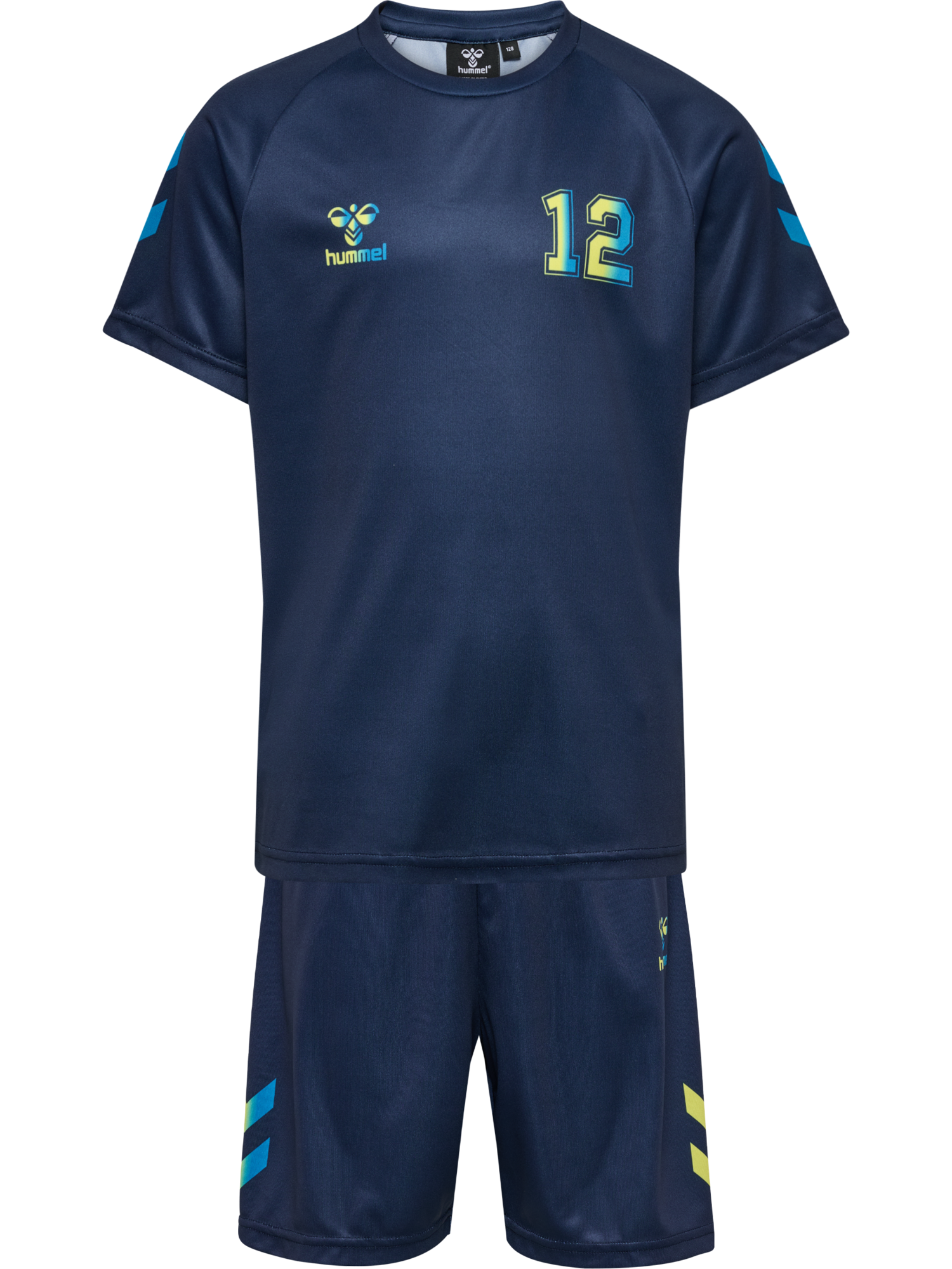 hummel Sportanzug "hmlSHIMMER SET" Set, 0 tlg. Set aus Shorts und T-Shirt, mit schimmernden Details, bequeme Passform