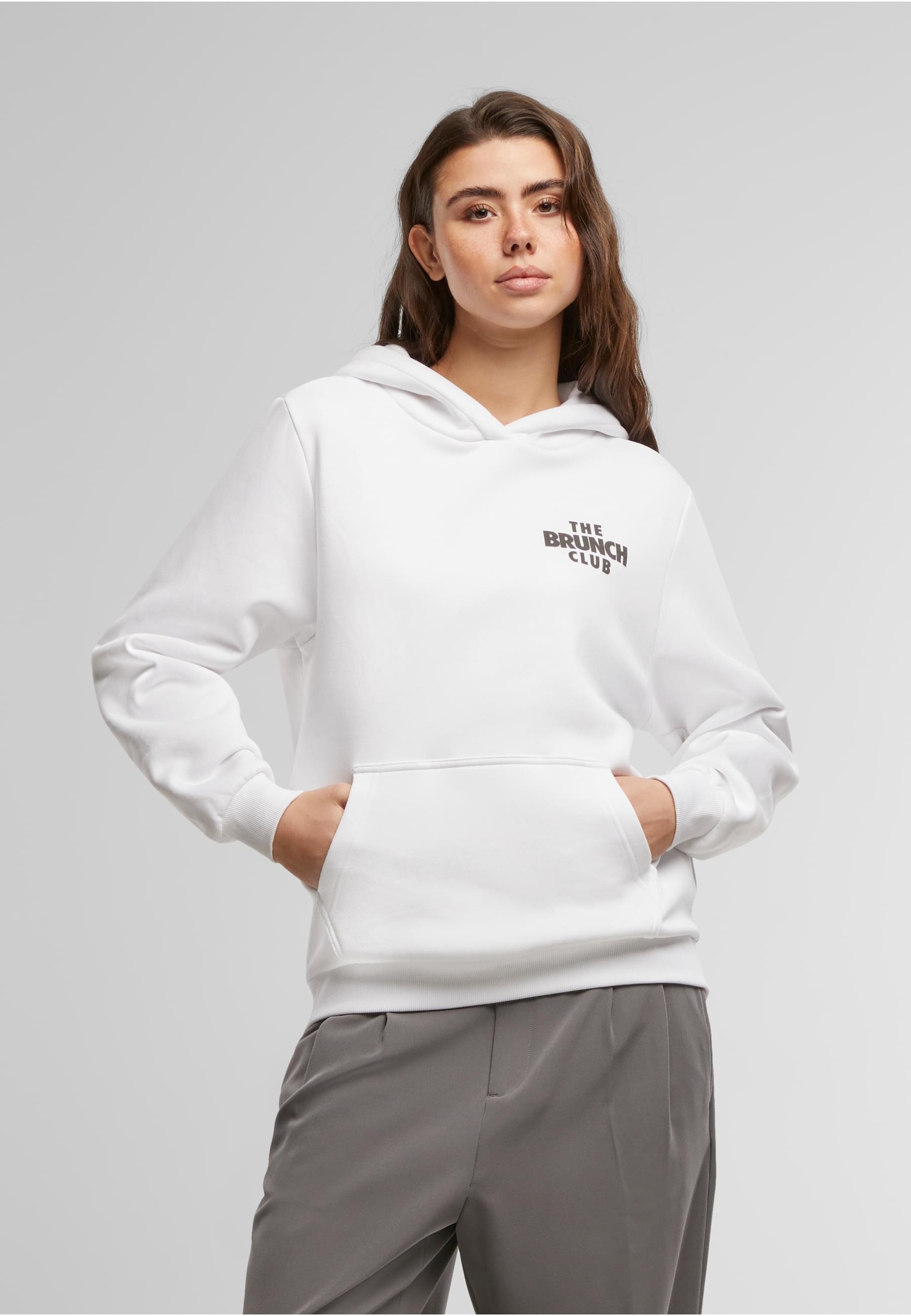 Miss Tee Kapuzenpullover »Miss Tee The Brunch Club Ladies Fluffy Hoody«, (1 tlg.)