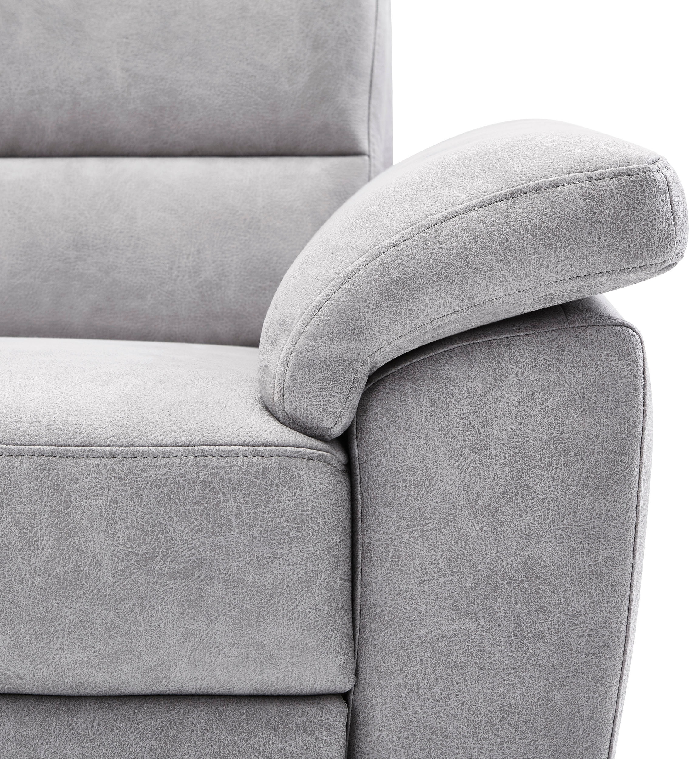 CALIZZA INTERIORS Ecksofa »Onyx L-Form«, Ottomane links oder rechts, wahlweise mit Bettfunktion, Breite 257 cm