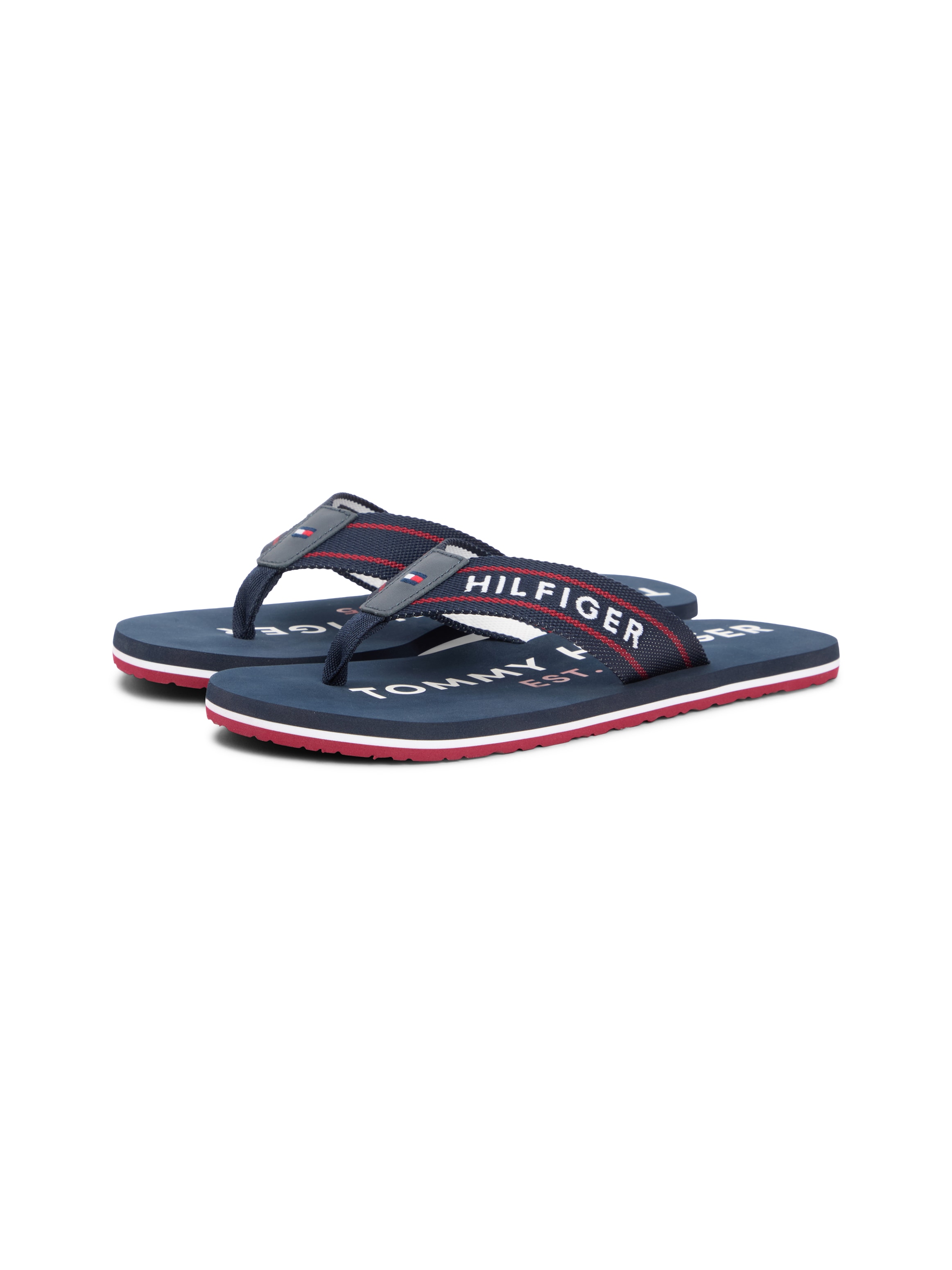 Tommy Hilfiger Zehentrenner "SPORTY HILFIGER BEACH SANDAL" Sommerschuh, Str günstig online kaufen