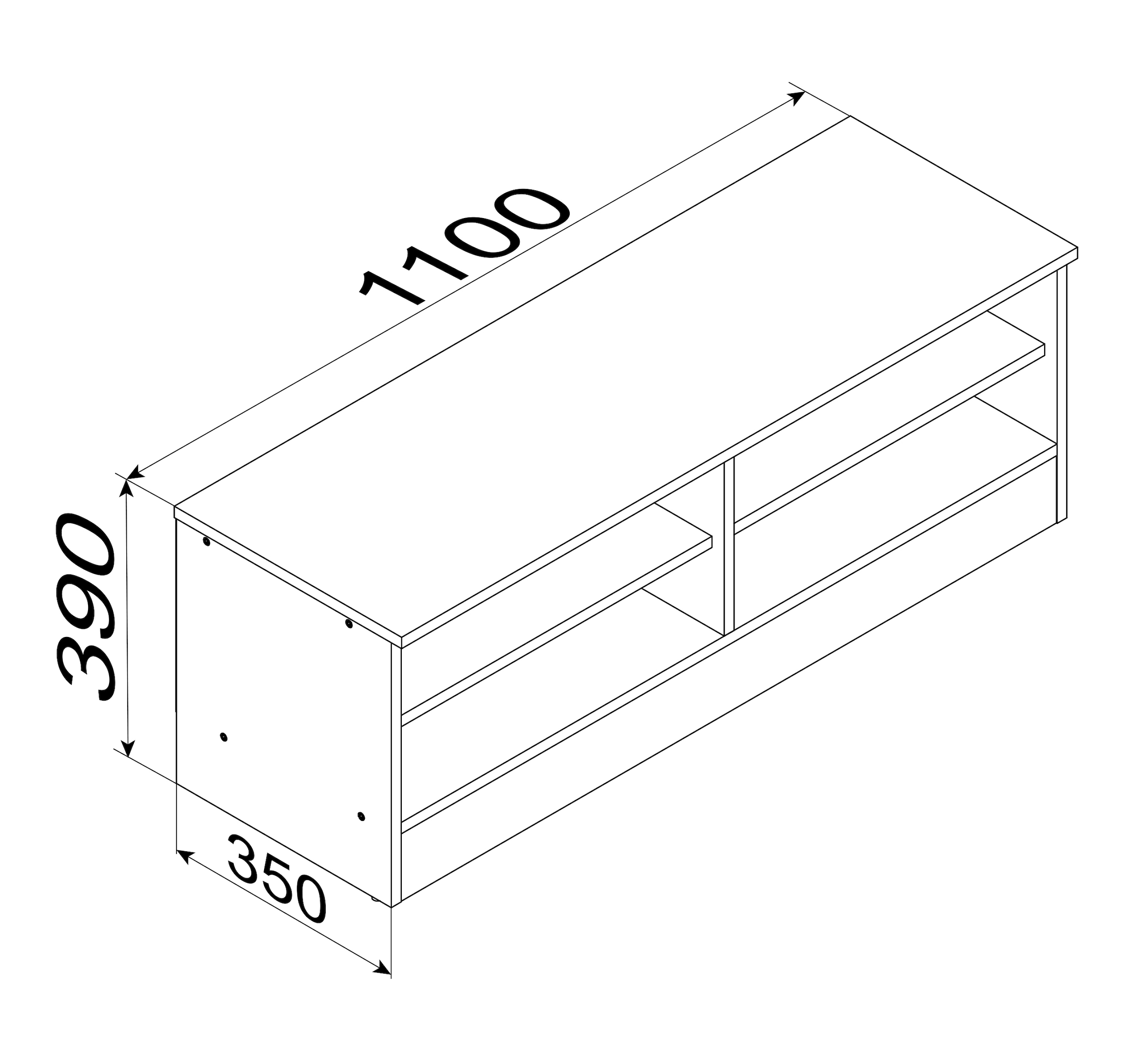 VCM Wohnzimmertisch »Holz TV Lowboard Möbel Fernsehschrank Balia«