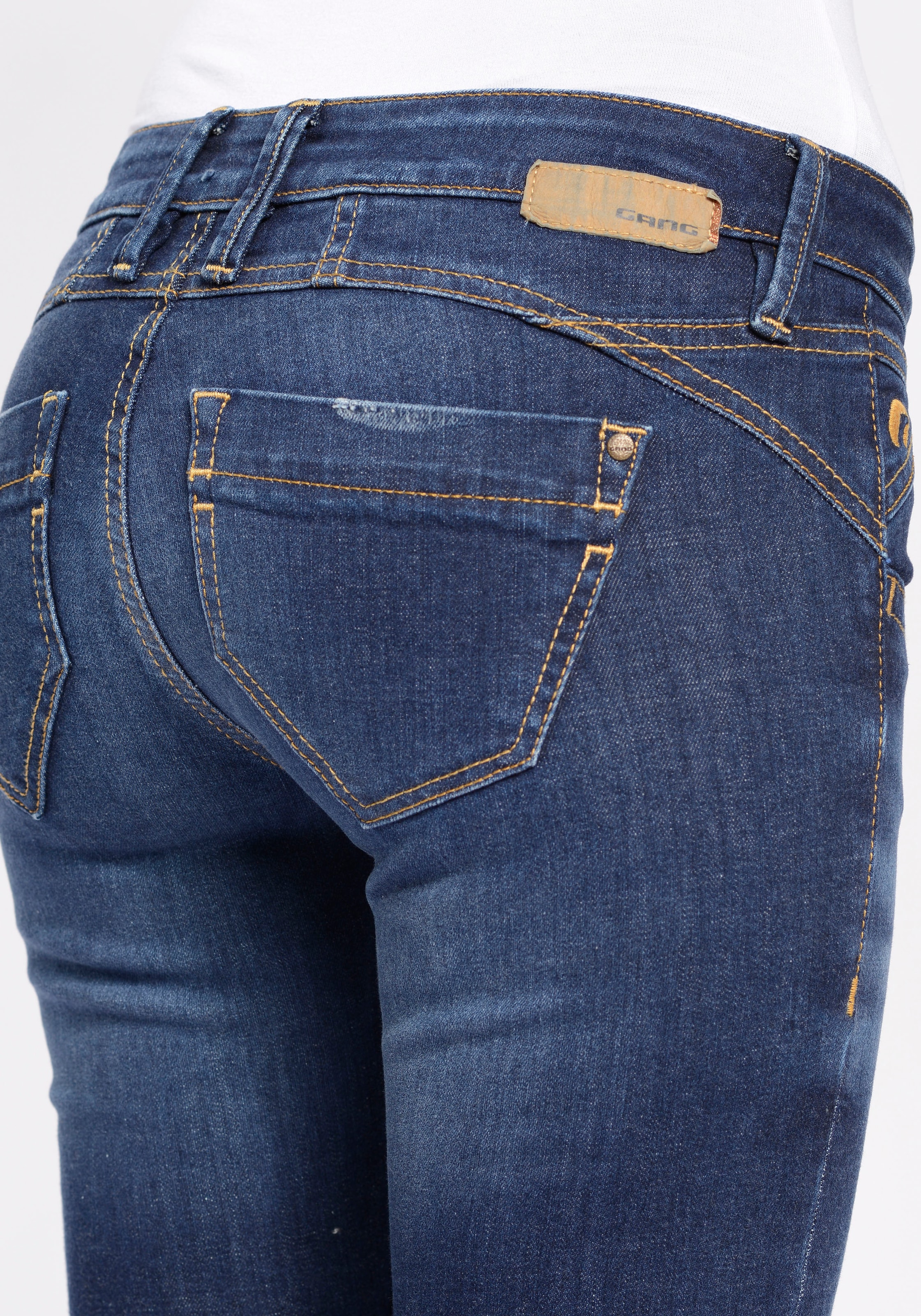 GANG Skinny-fit-Jeans »94NENA«, | Leibhöhe bestellen niedriger BAUR mit für