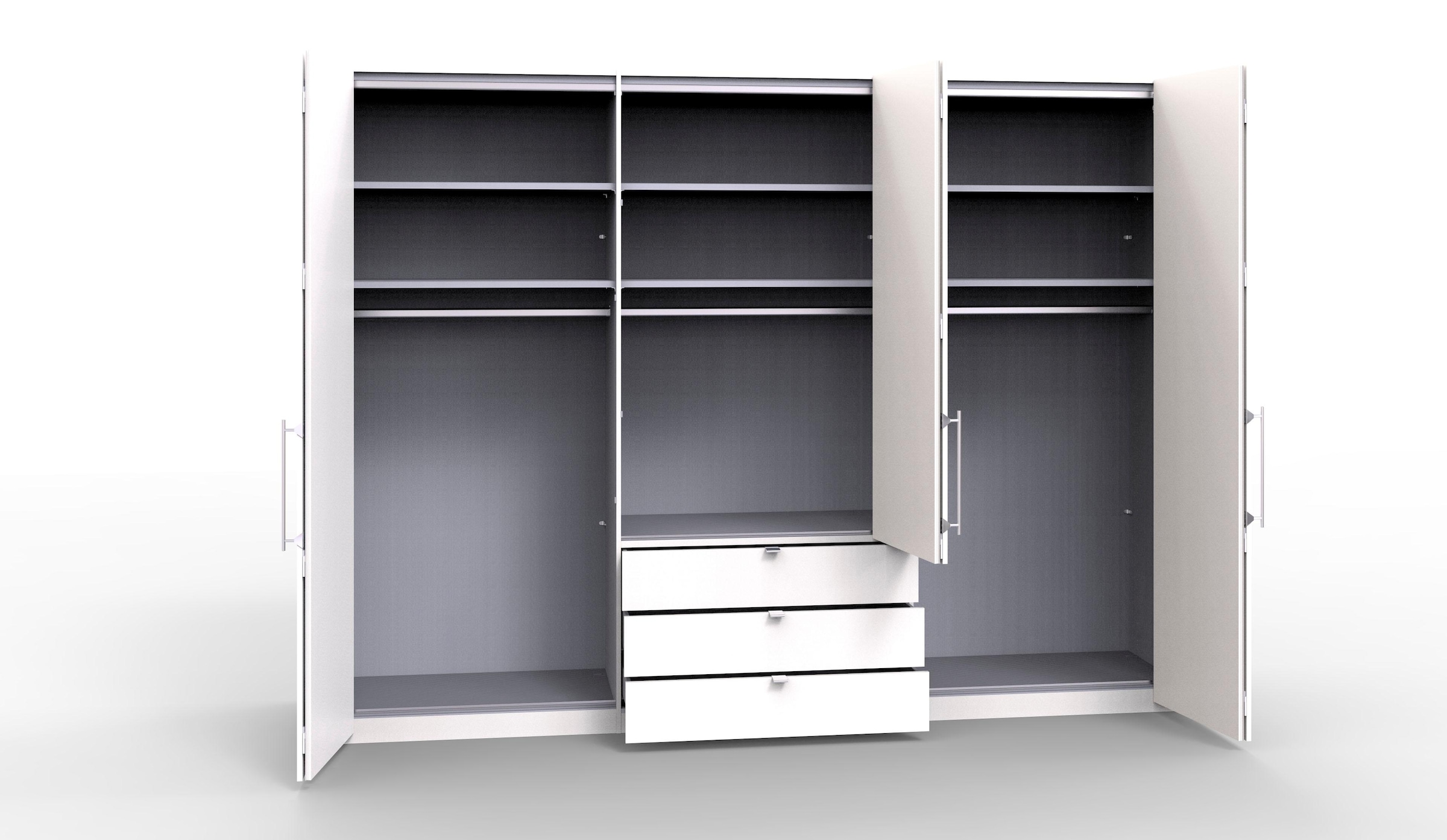 WIEMANN Kleiderschrank »Loft«, Glasfront