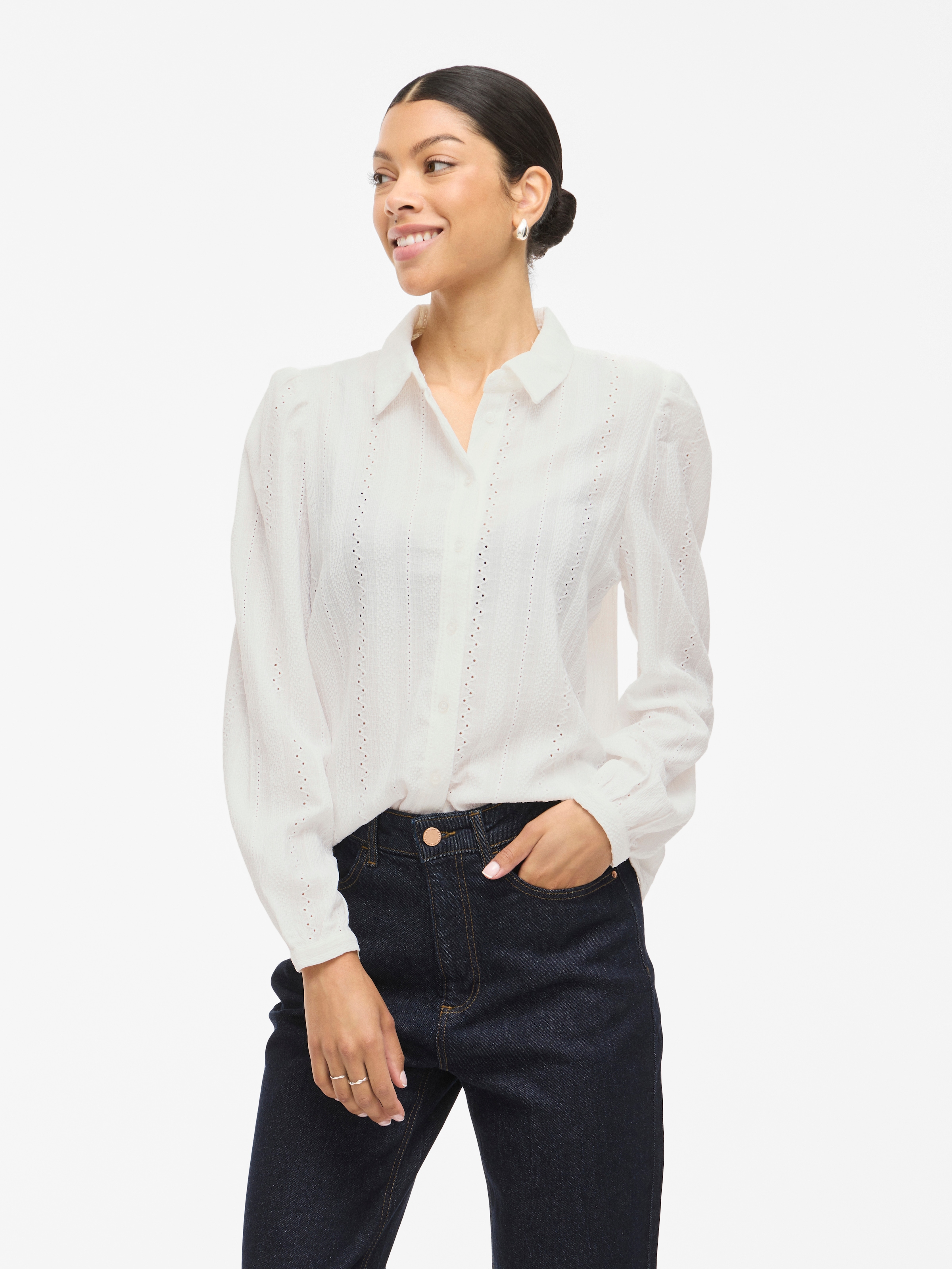 Vila Langarmbluse "VIZANIA L/S SHIRT - NOOS" günstig online kaufen