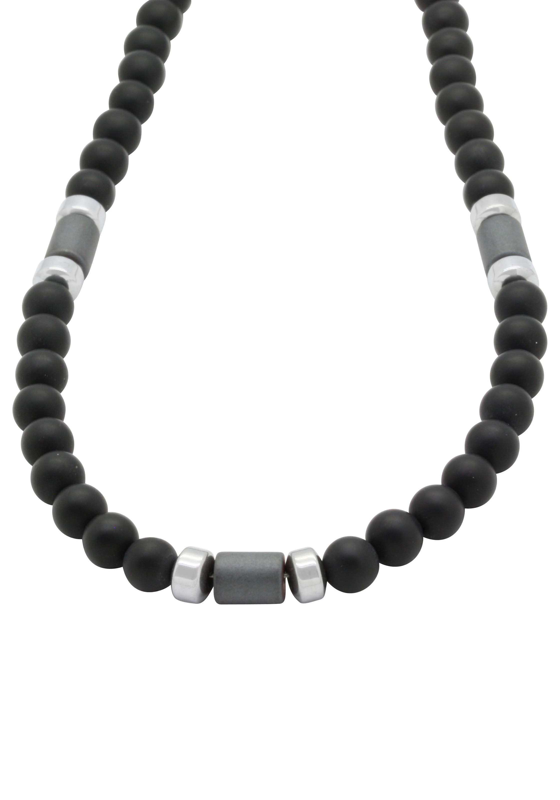 Collier »Schmuck Geschenk Halsschmuck Halskette Ankerkette Onyx Hämatit«, Made in...