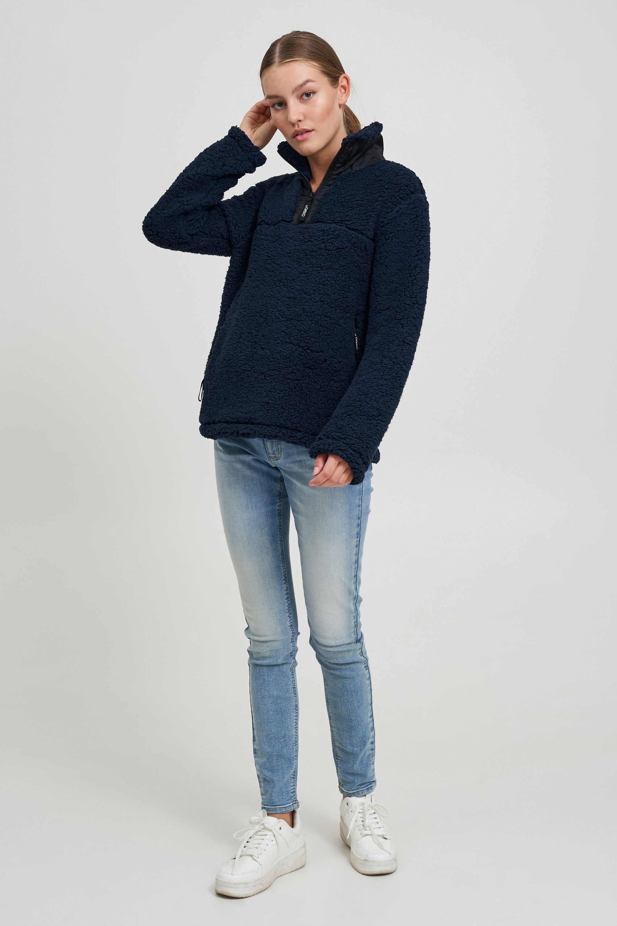 OXMO Troyer OXElina Pullover Blau XS 2