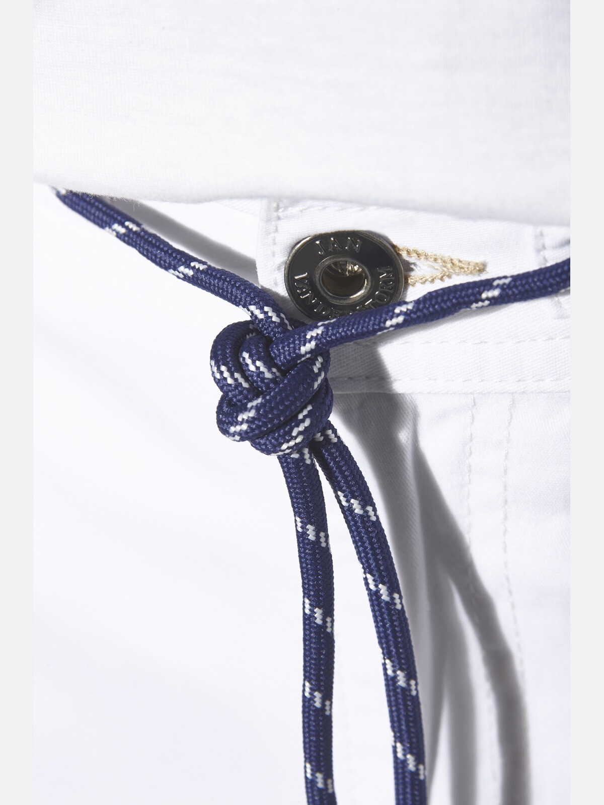 Schlupfhose JAN VANDERSTORM "Schlupfhose GJORVALD", Herren, Gr. 64, N-Gr, weiß, Obermaterial: 97% Baumwolle CO. 3% Elasthan EL., Hosen Schlupfhose 3