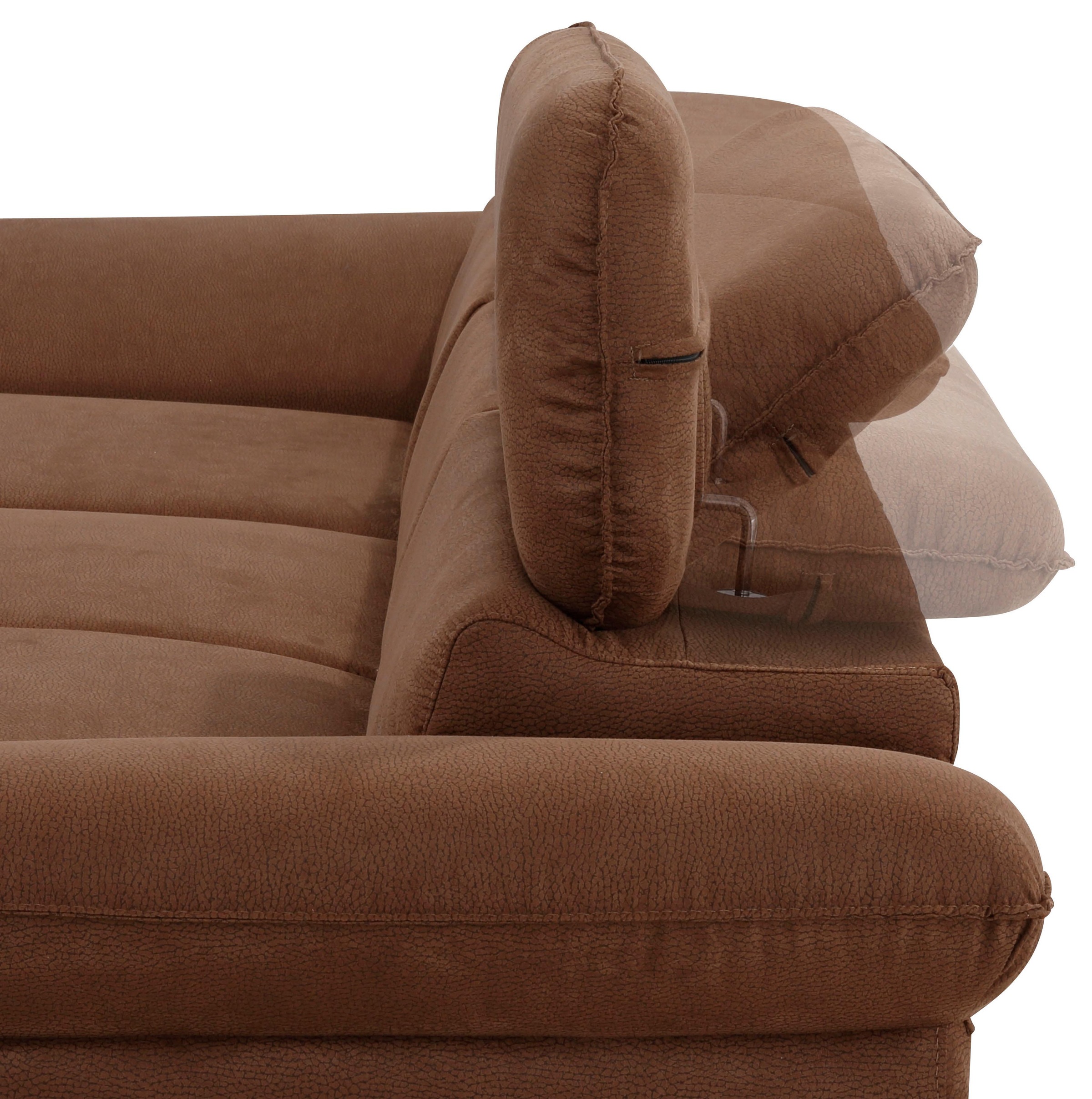Home affaire Ecksofa »Pilot L-Form«, mit Kopfteilverstellung, wahlweise mit Bettfunktion & Bettkasten