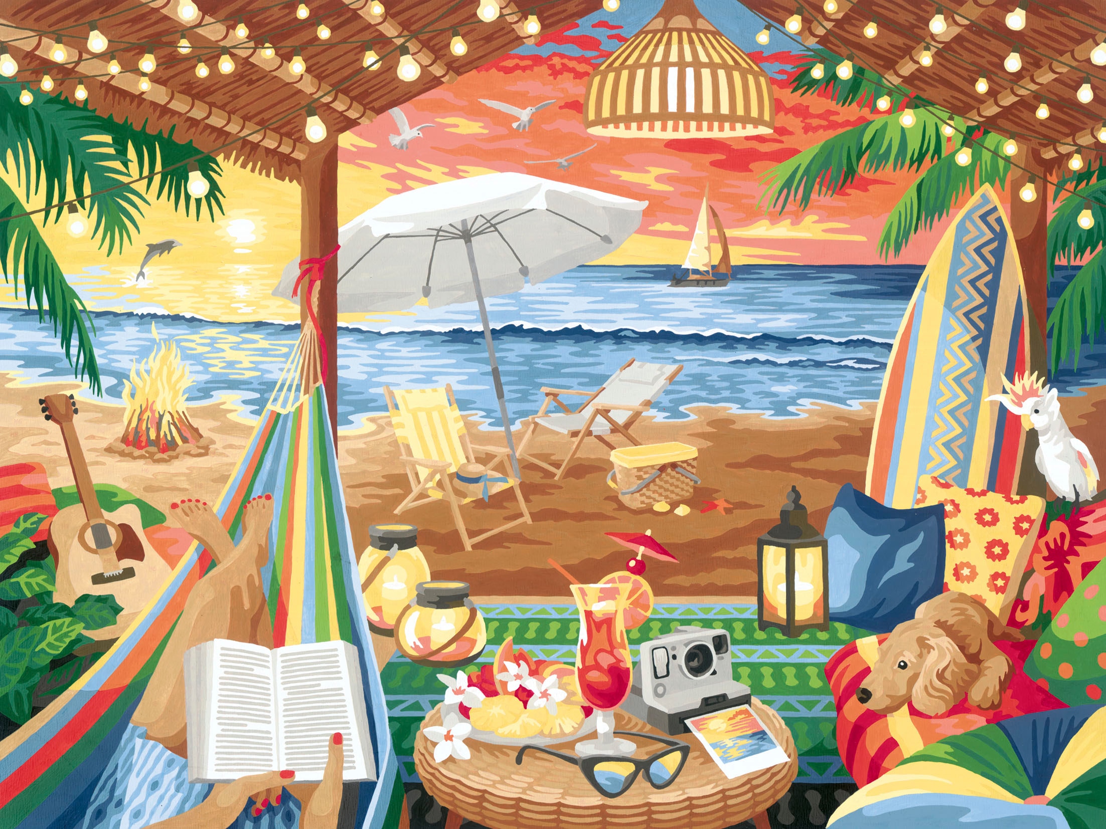 Ravensburger Malen nach Zahlen »CreArt, Cozy Cabana«, Made in Europe