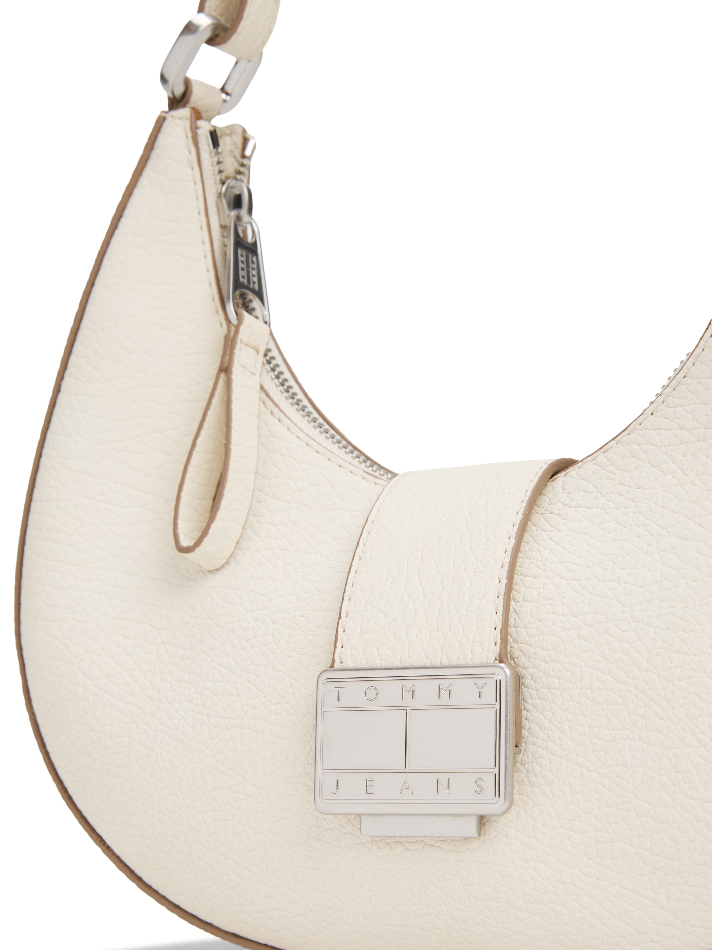 Tommy Jeans Schultertasche »TJW CRUSH SHOULDER BAG«, Damen Hobo, Umhängetasche, Tragetasche mit Logo-Schmuckelement