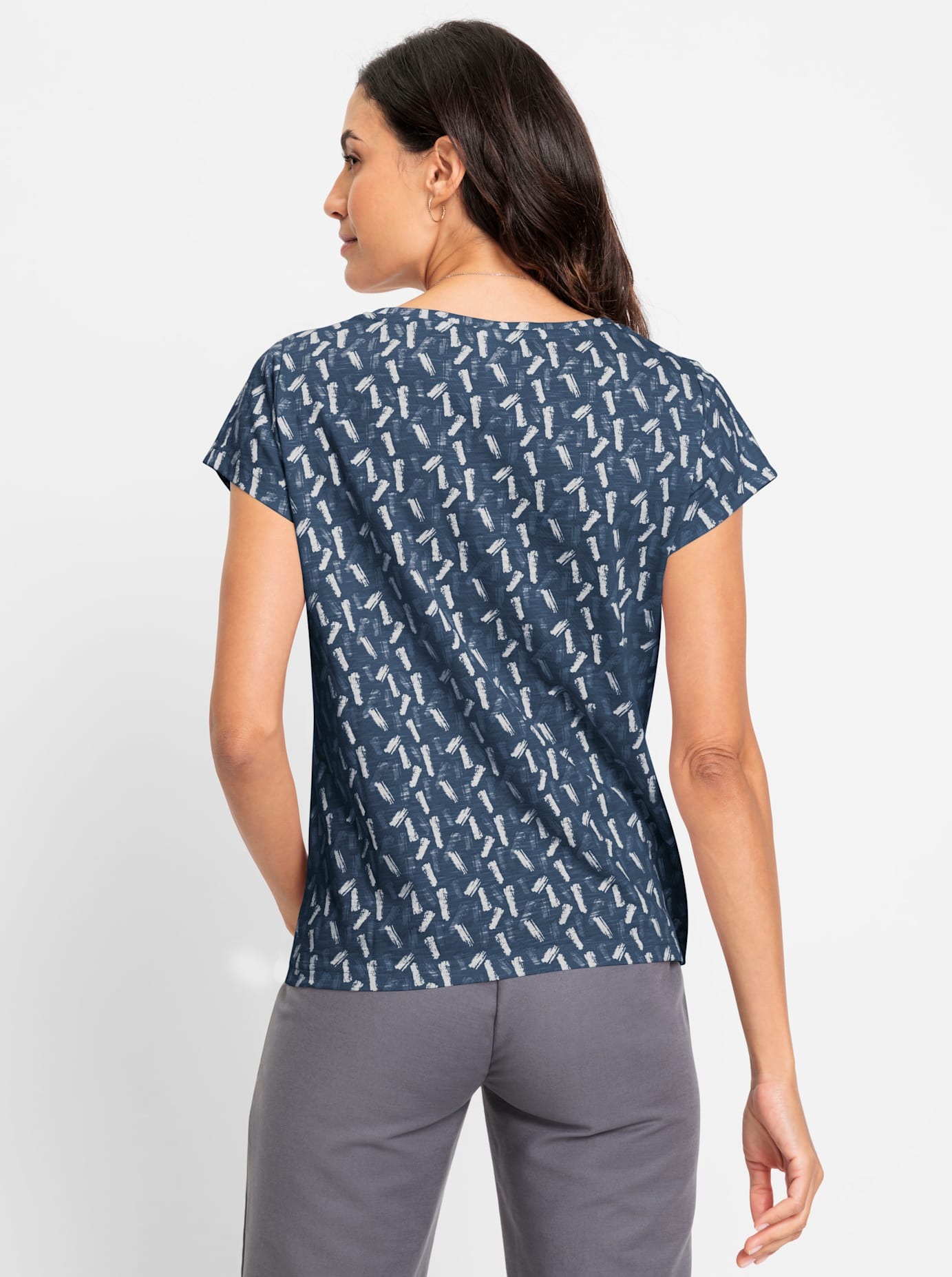 Inspirationen Rundhalsshirt "Rundhals-Shirt" 1 Stk. tlg. günstig online kaufen