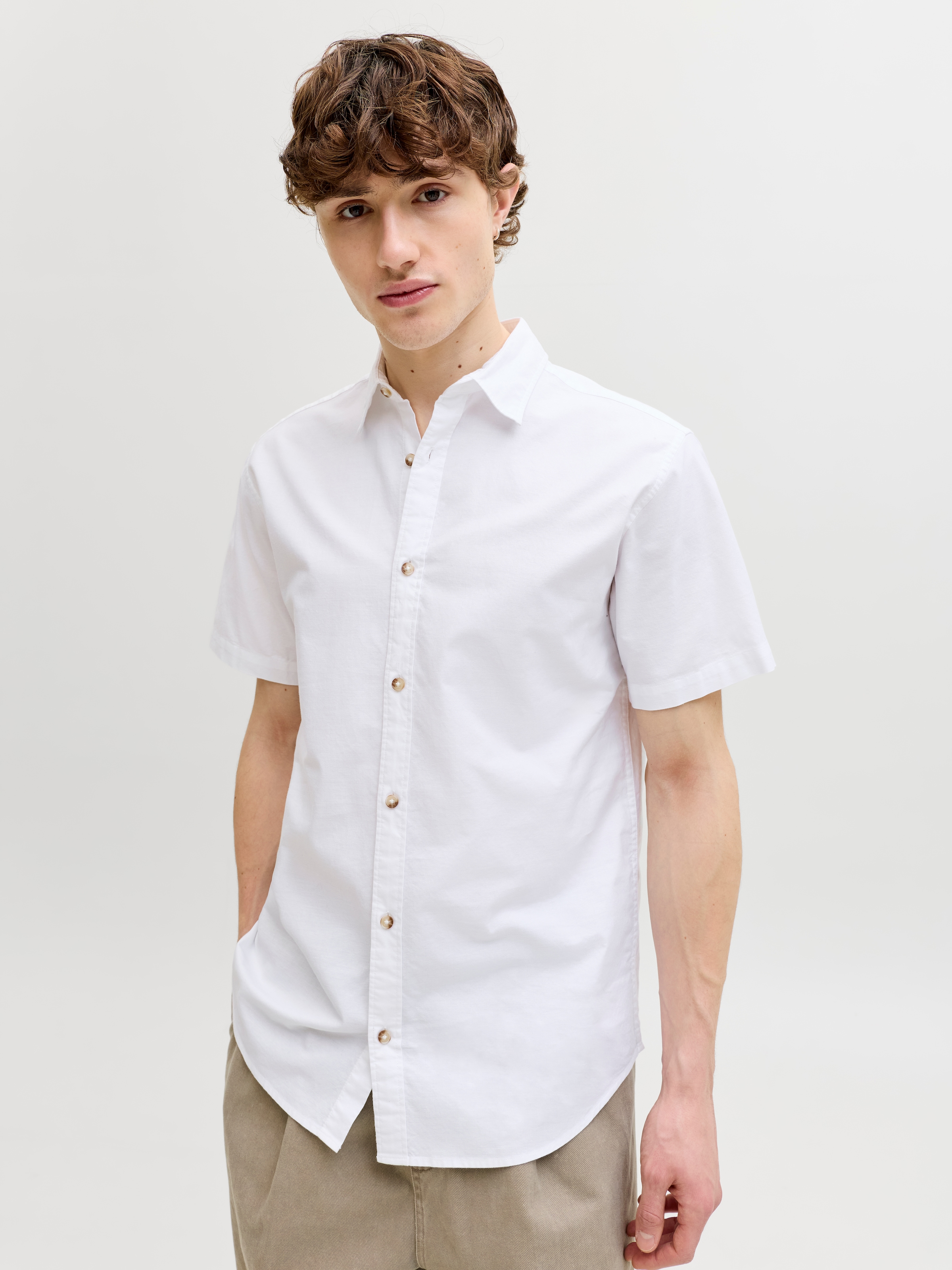 Jack & Jones Kurzarmhemd "JJCHAD OXFORD STRIPE SHIRT SS" günstig online kaufen