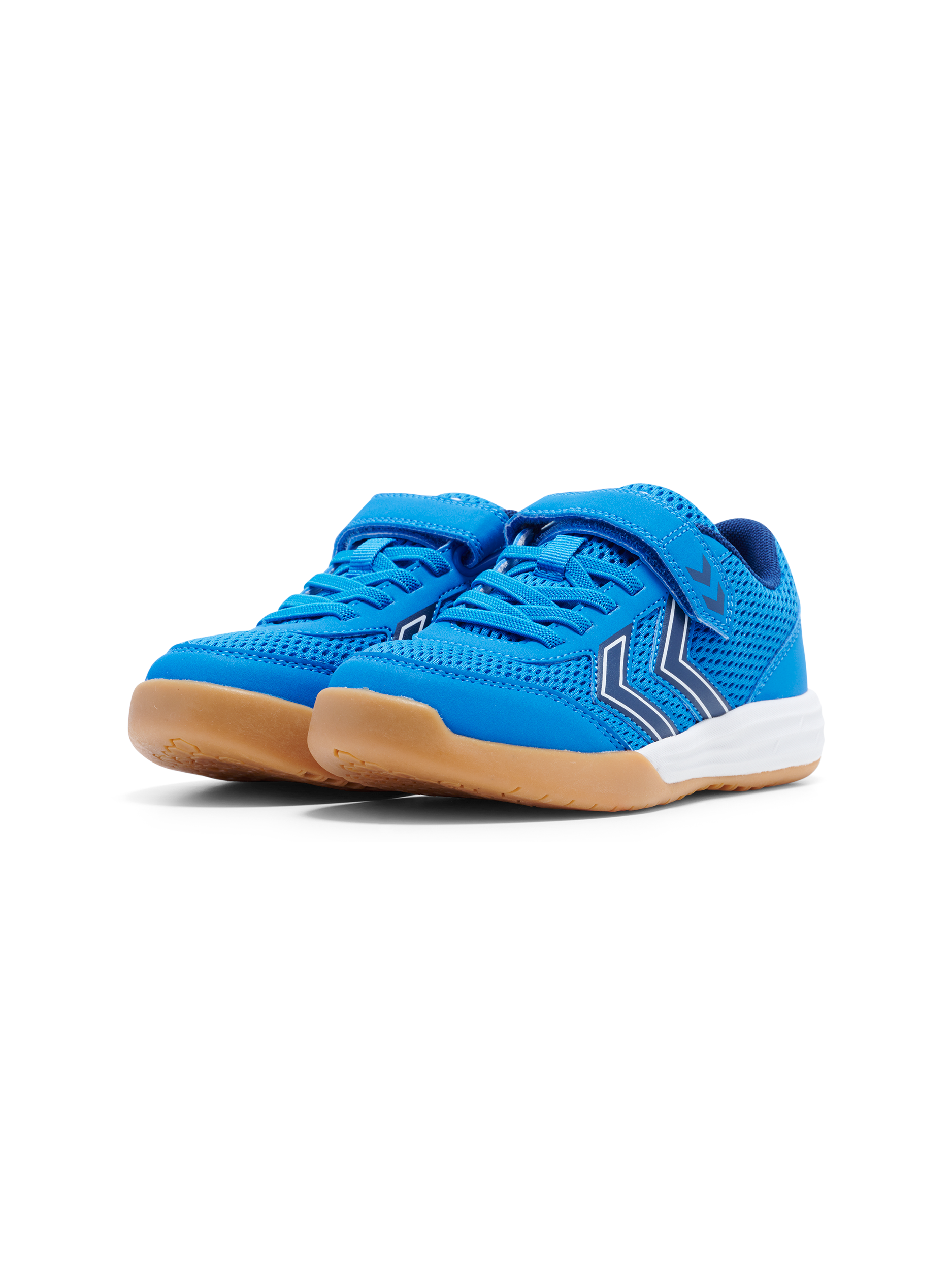 hummel Hallenschuh "MULTIPLAY FLEX VC JR" Indoor Sportschuhe mit Klettverschluss, nicht abfärbende Sohle