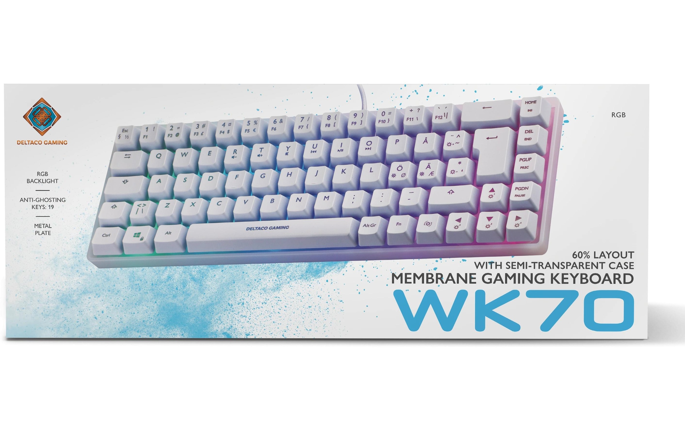DELTACO Gaming-Tastatur »GAM-158-W RGB« ()
