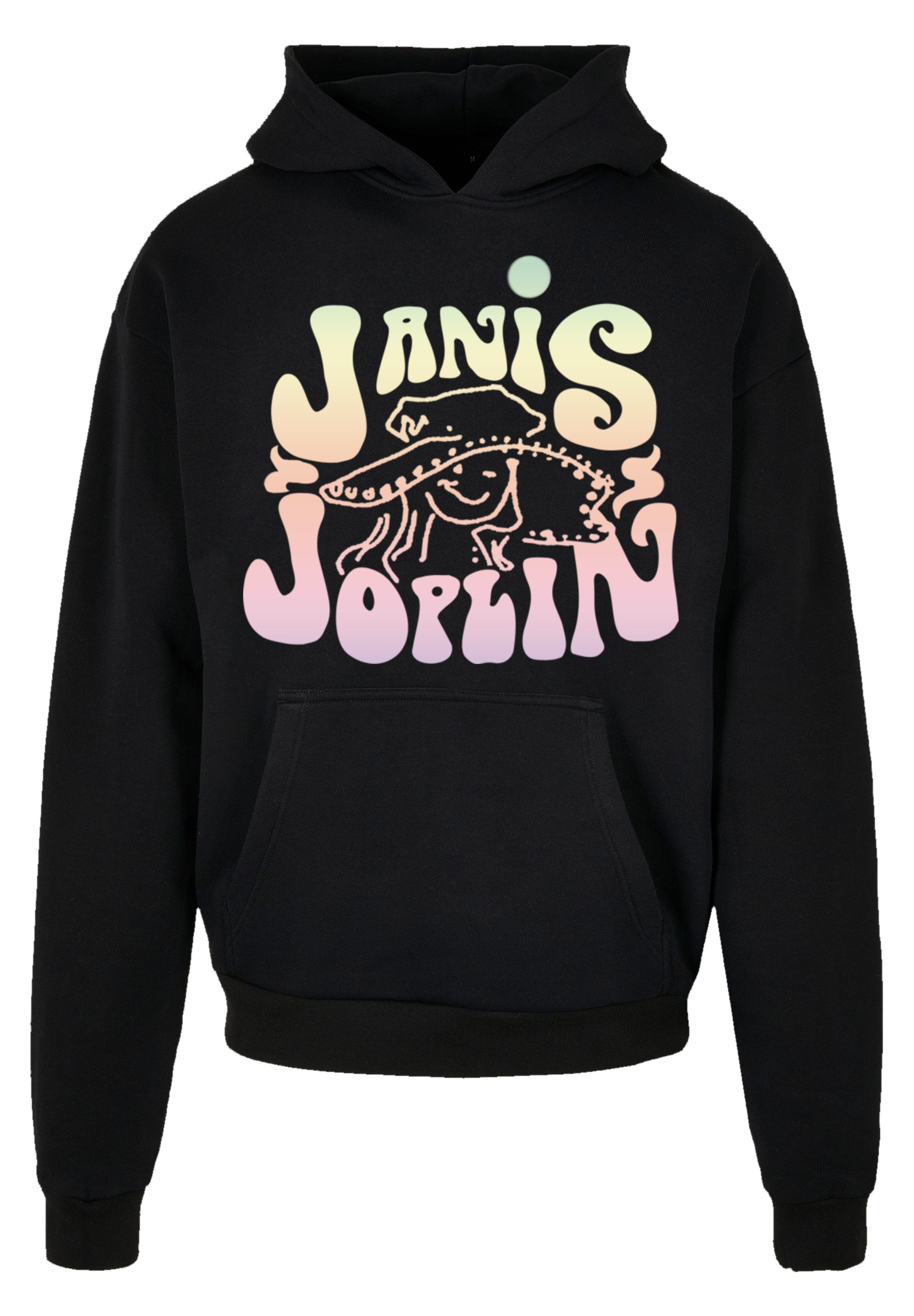 F4NT4STIC Kapuzenpullover "PLUS SIZE Janis Joplin Pastel Logo", Print