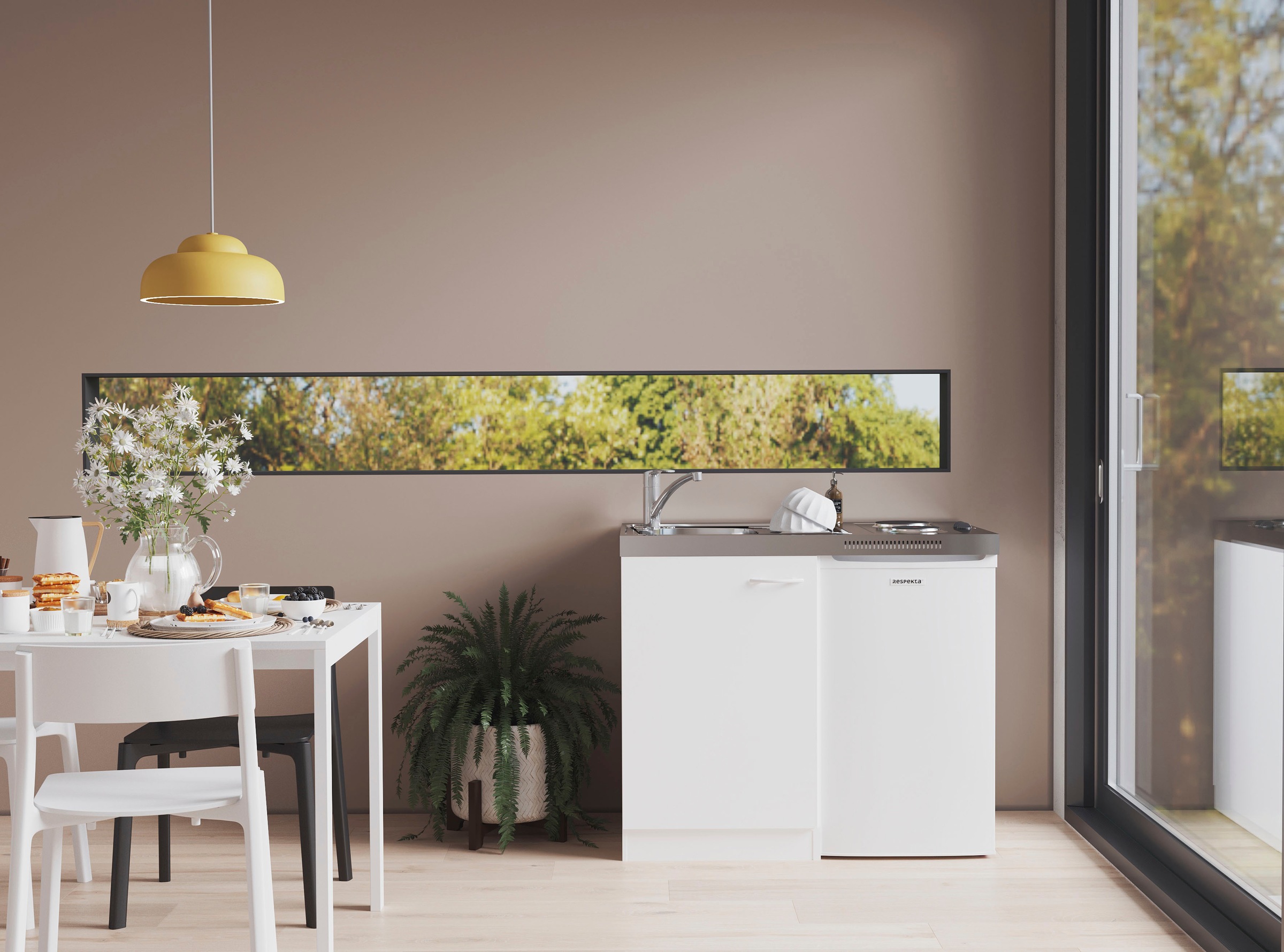 RESPEKTA Pantryküche "Levin" Breite 100 cm, in exklusiver Konfiguration für günstig online kaufen