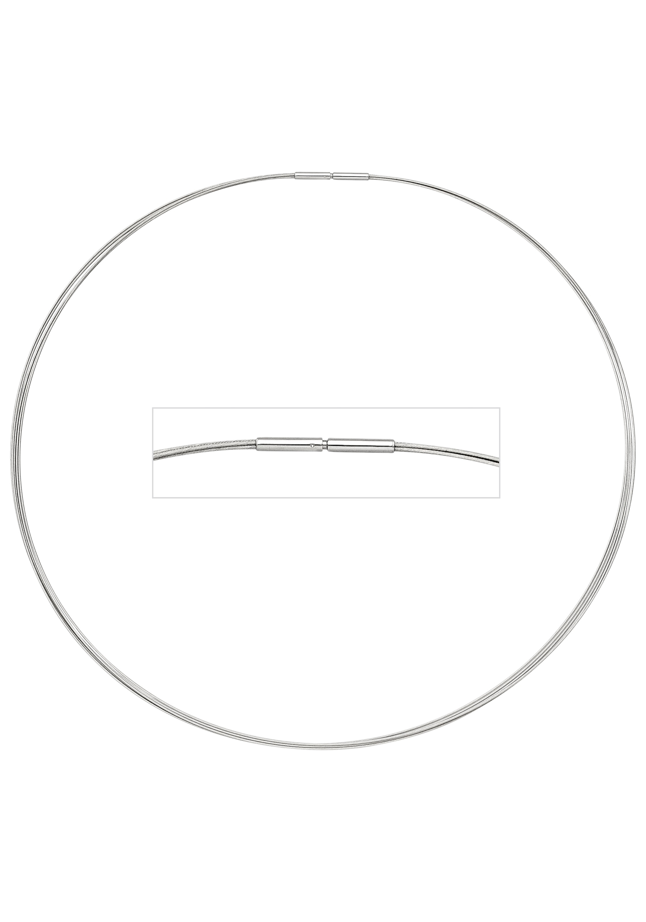 JOBO Halsreif 5-reihig Edelstahl 50 cm