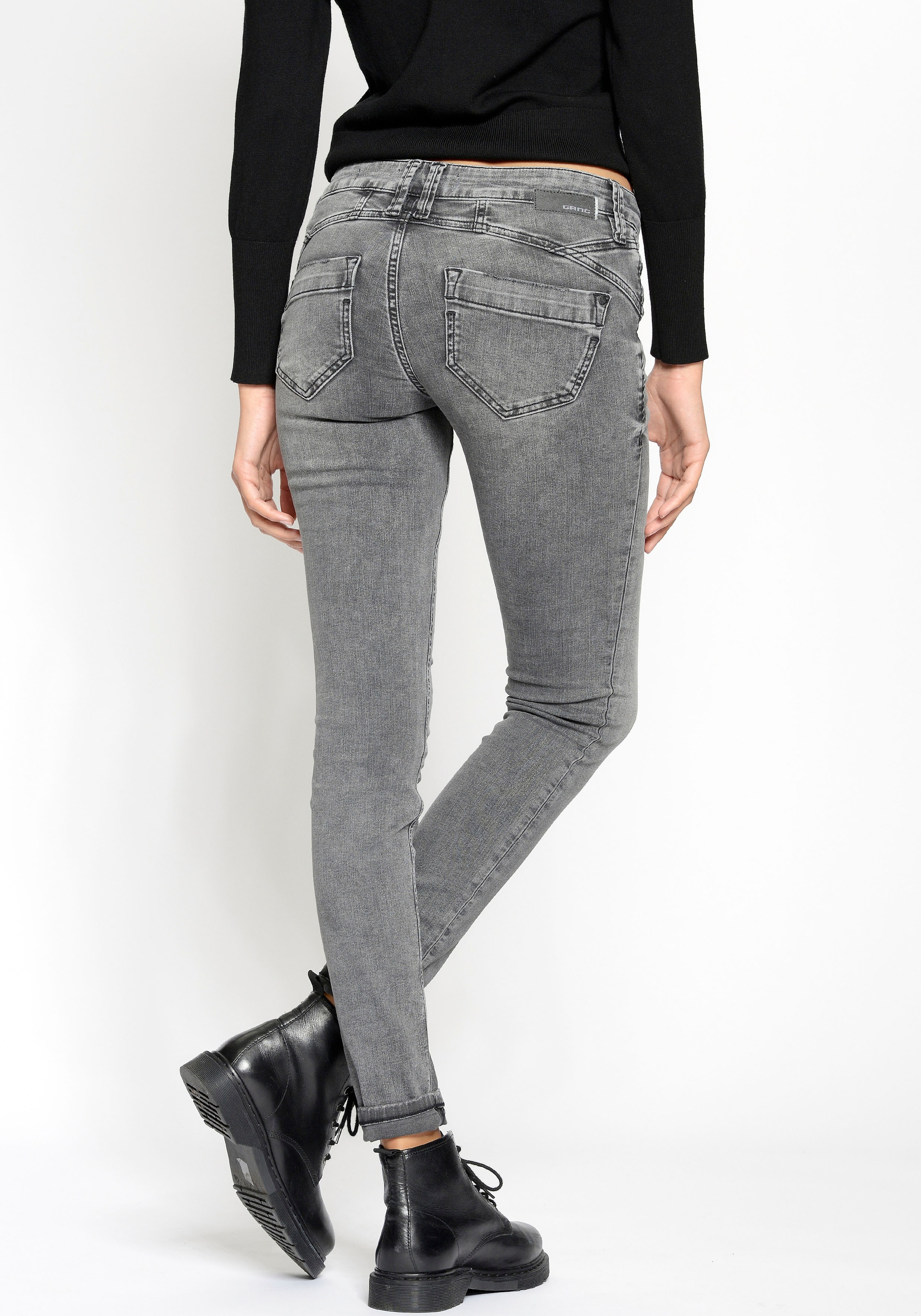 GANG Skinny-fit-Jeans »94Nena«, in authenischer bestellen Used-Waschung BAUR für 