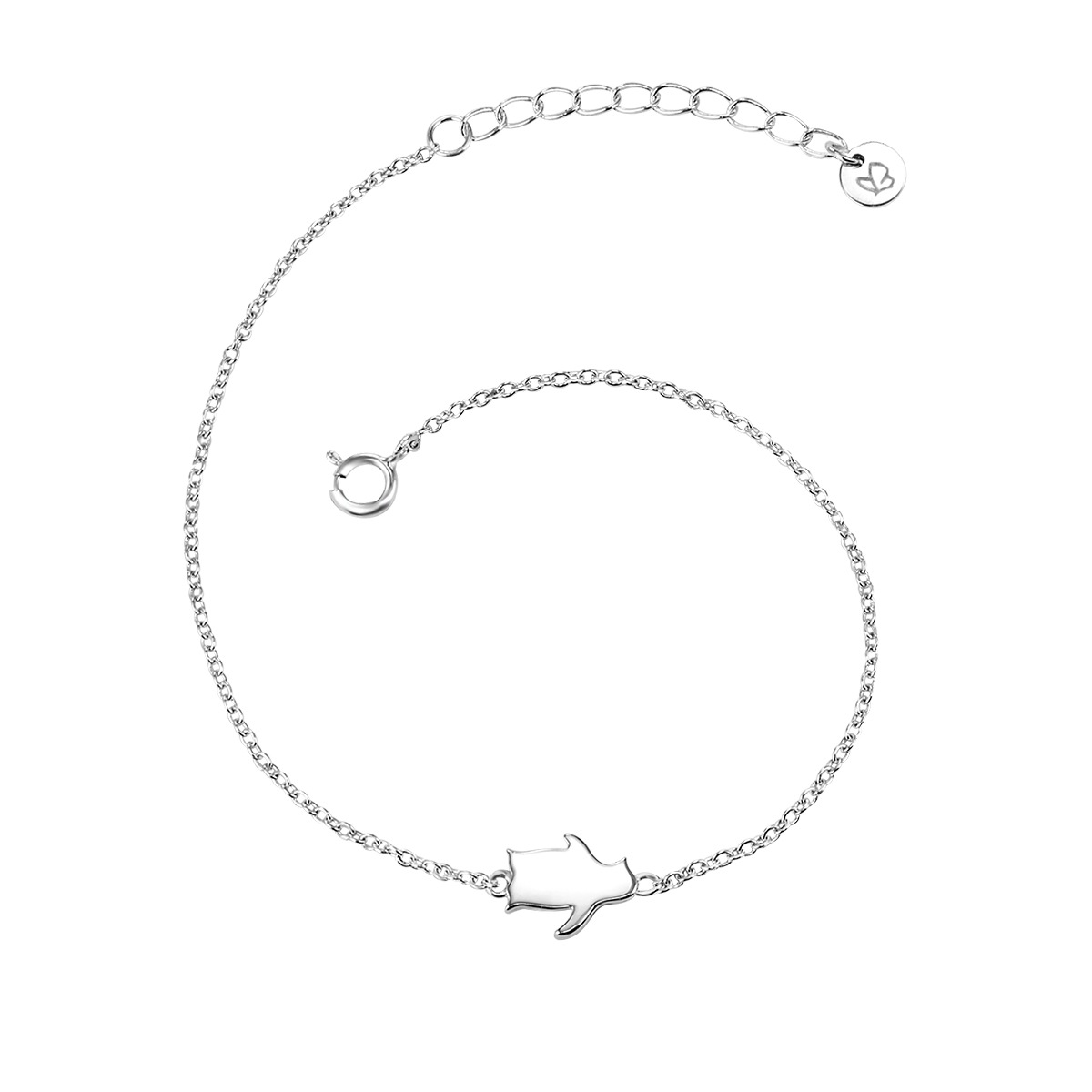 Damen Gliederarmband "A1315", Silber 925 (Sterlingsilber), silber, GLANZSTÜCKE MÜNCHEN, Silber 925 (Sterlingsilber), Armbänder, aus Sterling Silber