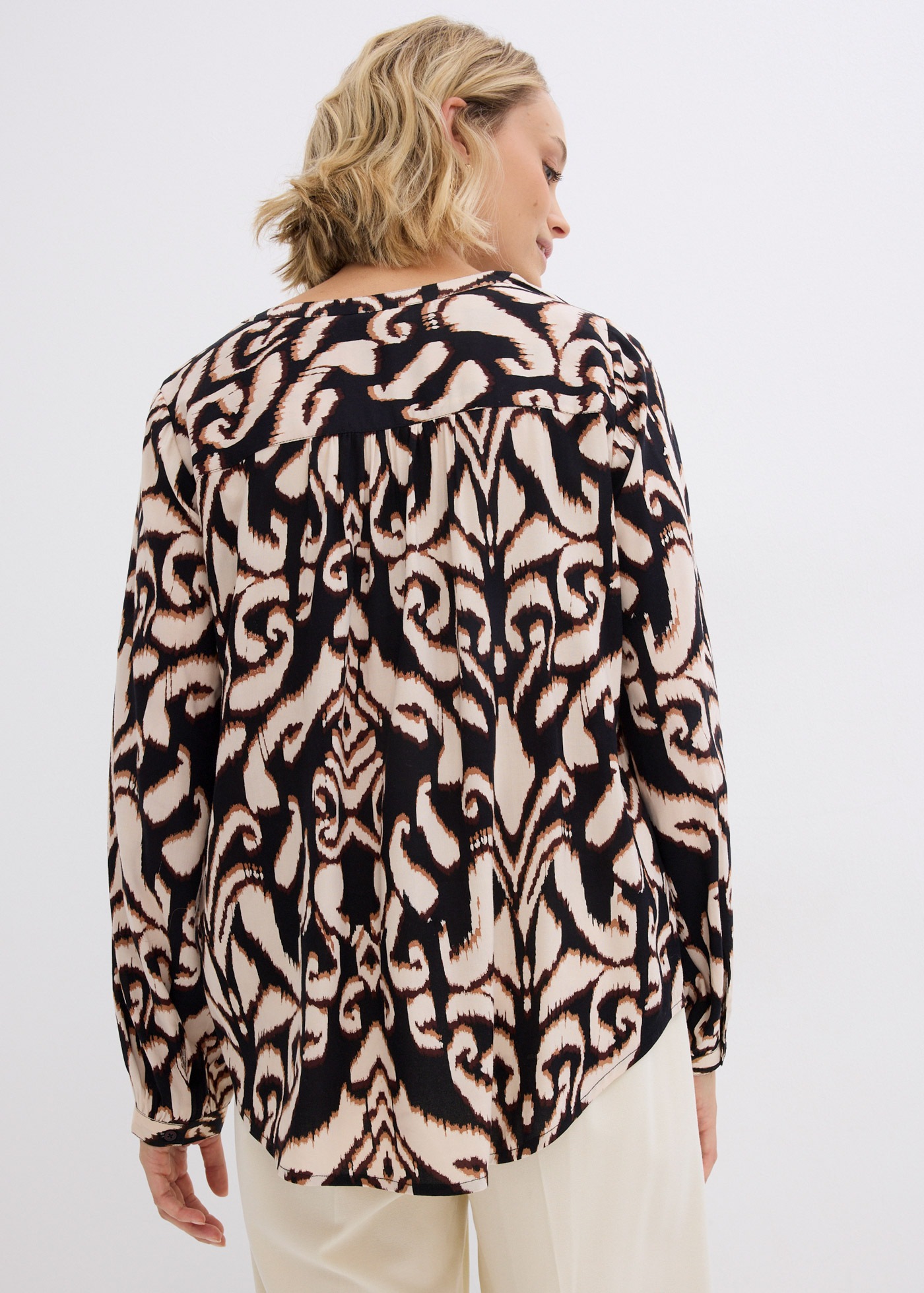 bonprix Tunika "Tunikabluse aus fließender Viskose" mit V-Ausschnitt, locke günstig online kaufen