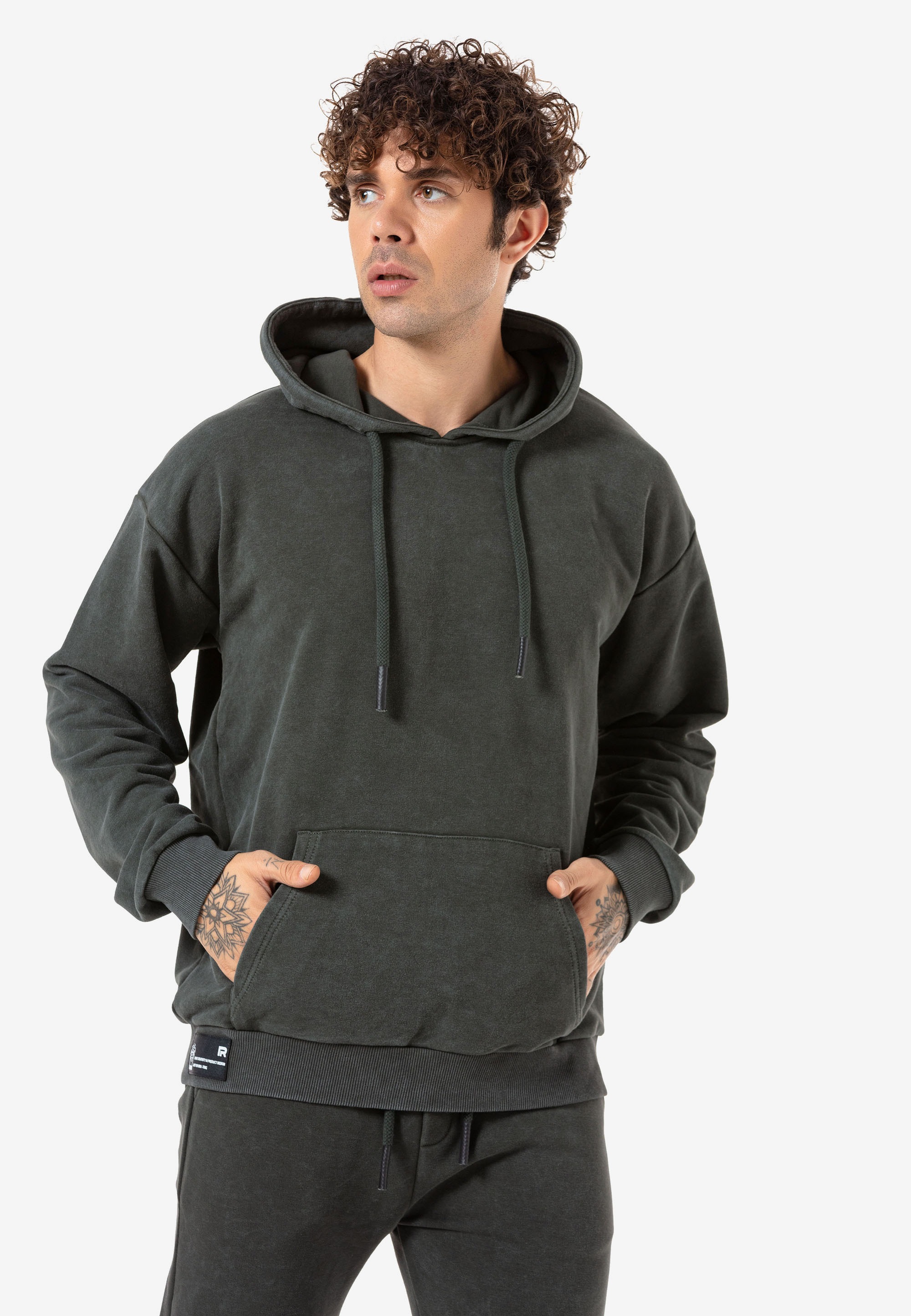RedBridge Kapuzensweatshirt »Stockton« mit dezenten Batik-Muster
