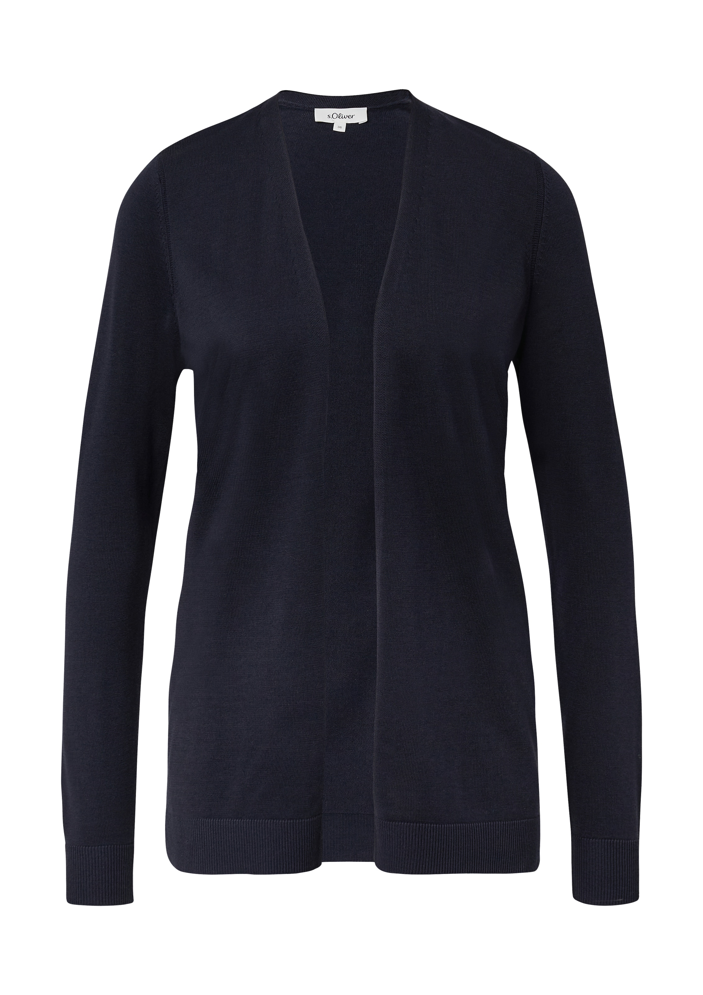 s.Oliver Strickjacke Feinstrick ohne Verschluss