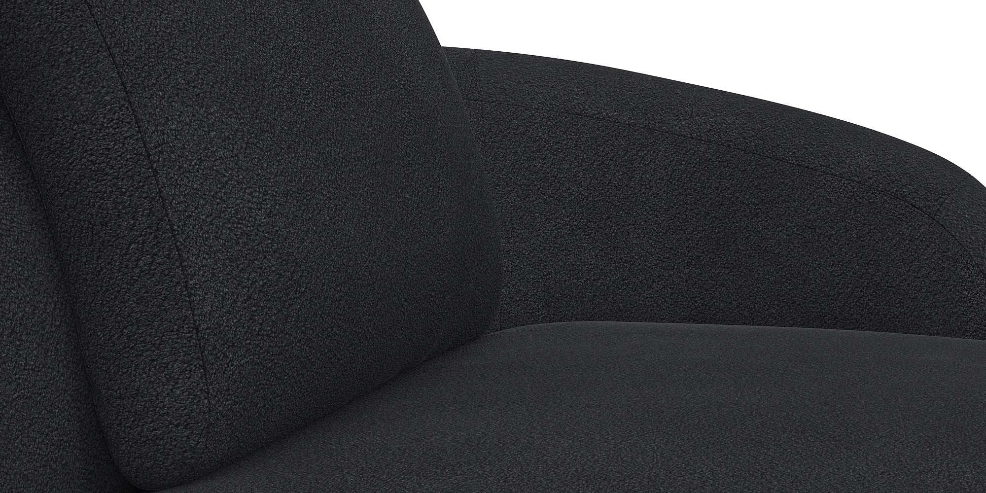 FLEXLUX Wohnlandschaft »Torino, rund, L-Form, Sofa-Ecke mit Recamiere, Longchair-Sofa«, OTTOs Choice, organisches Sofa-Design, Kaltschaum, Wellenunterfederung