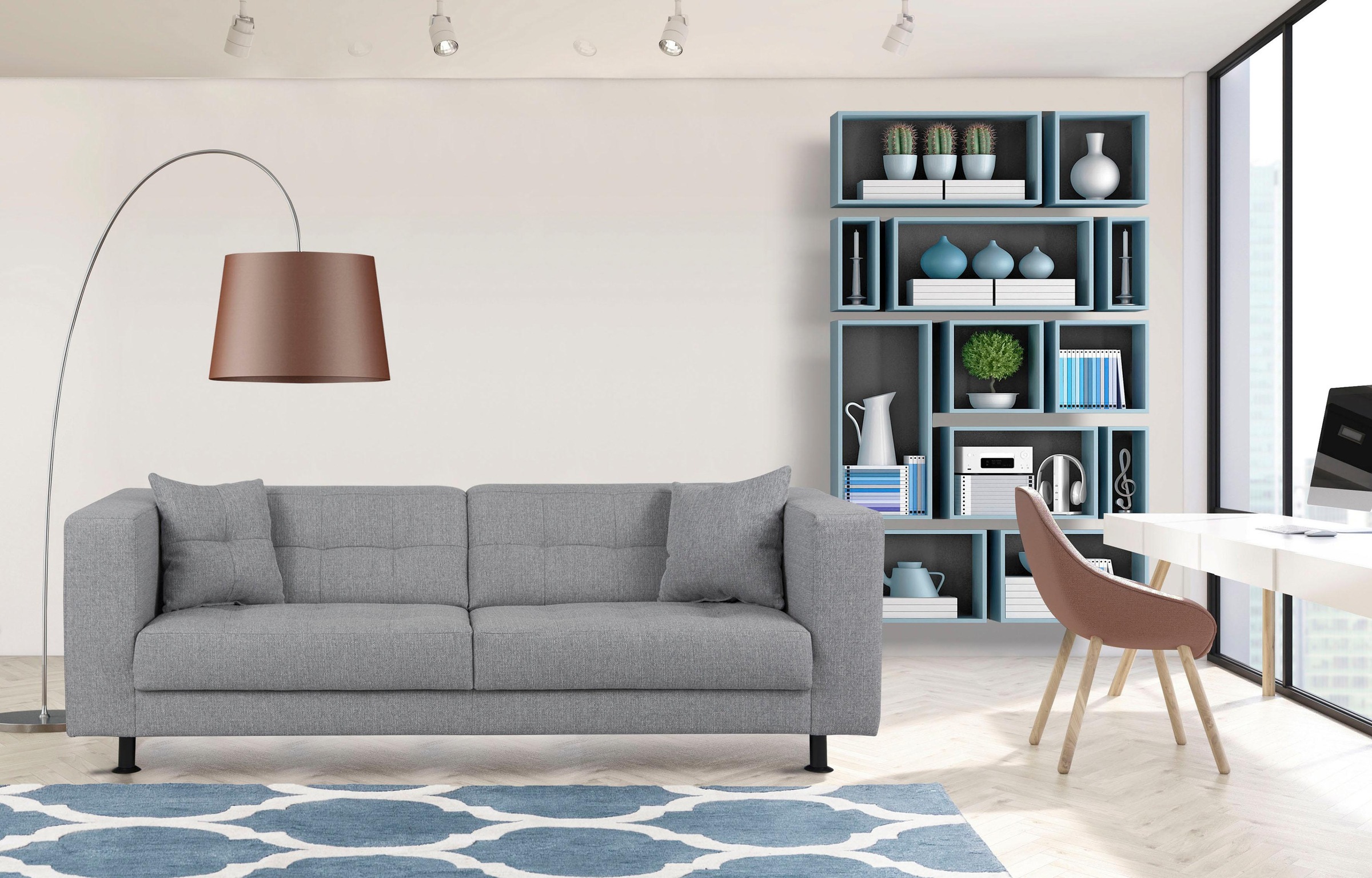 Home affaire 3-Sitzer "Bengo" mit Steppung im Sitz- und Rückenbereich, incl günstig online kaufen