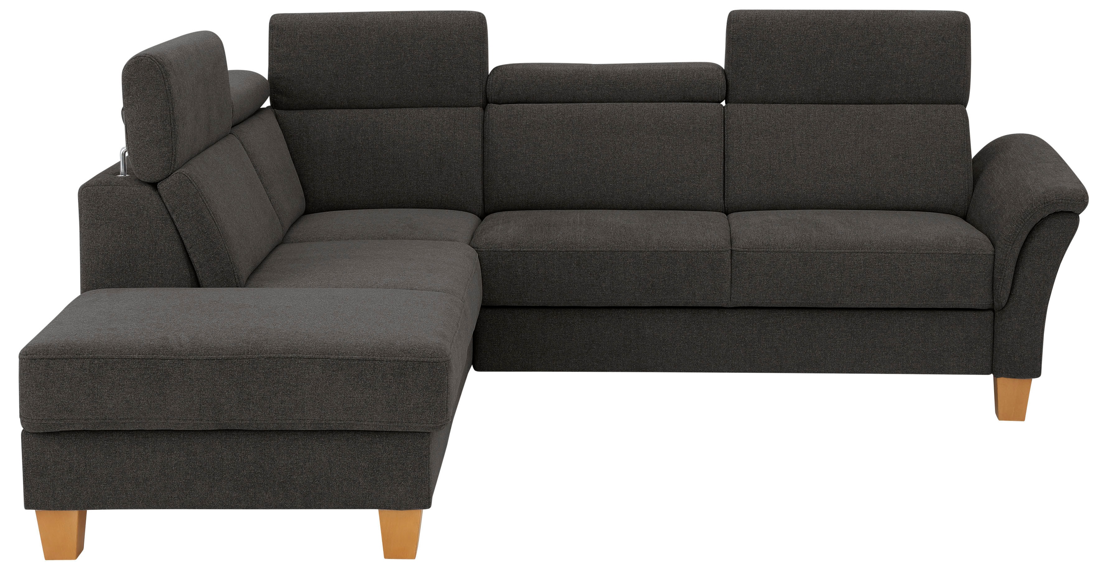 OTTO home Ecksofa "Conville L-Form" Federkern, wahlweise mit Schlaffunktion und Bettkasten bzw. Stauraum