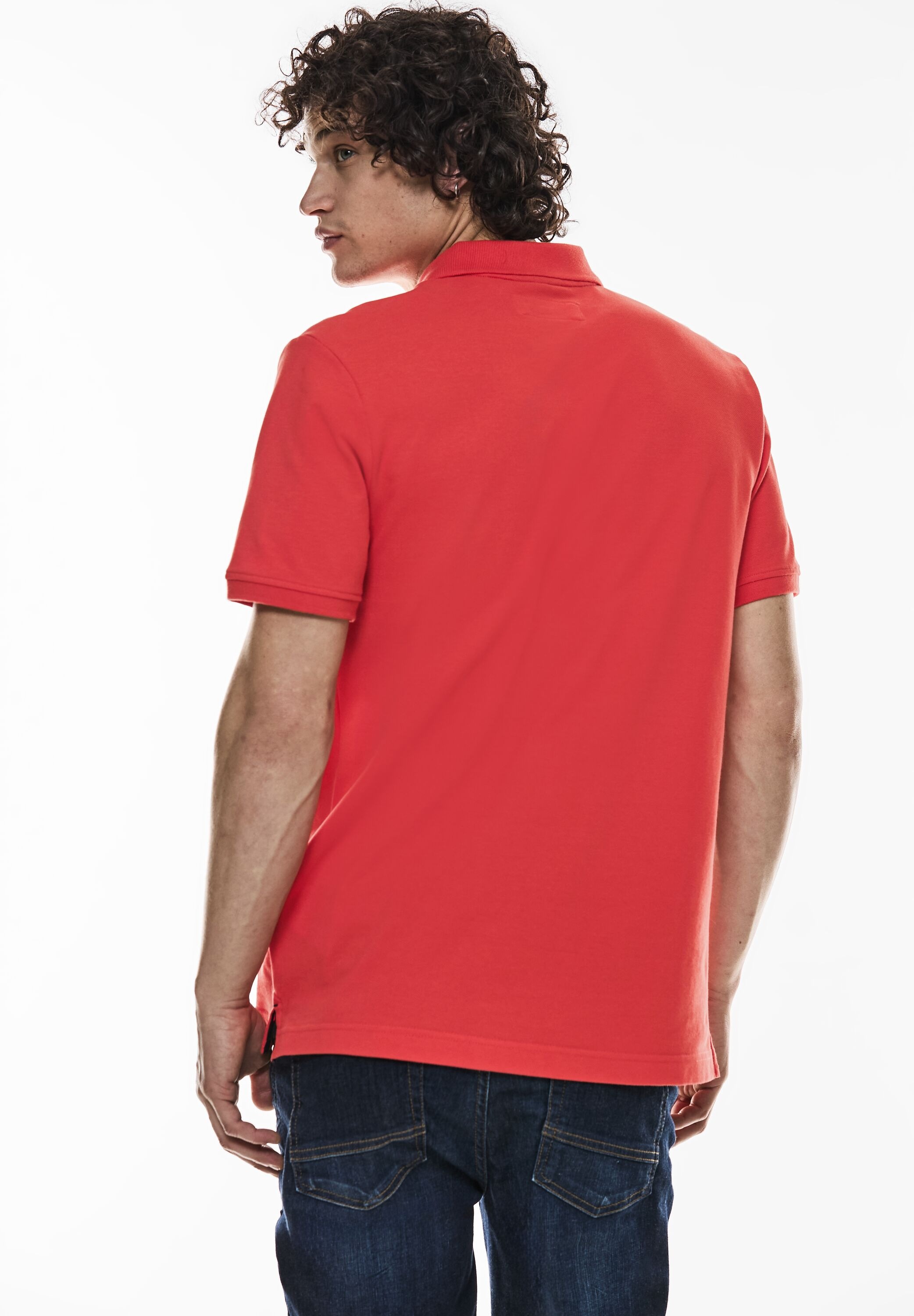 STREET ONE MEN Poloshirt, in Unifarbe günstig online kaufen