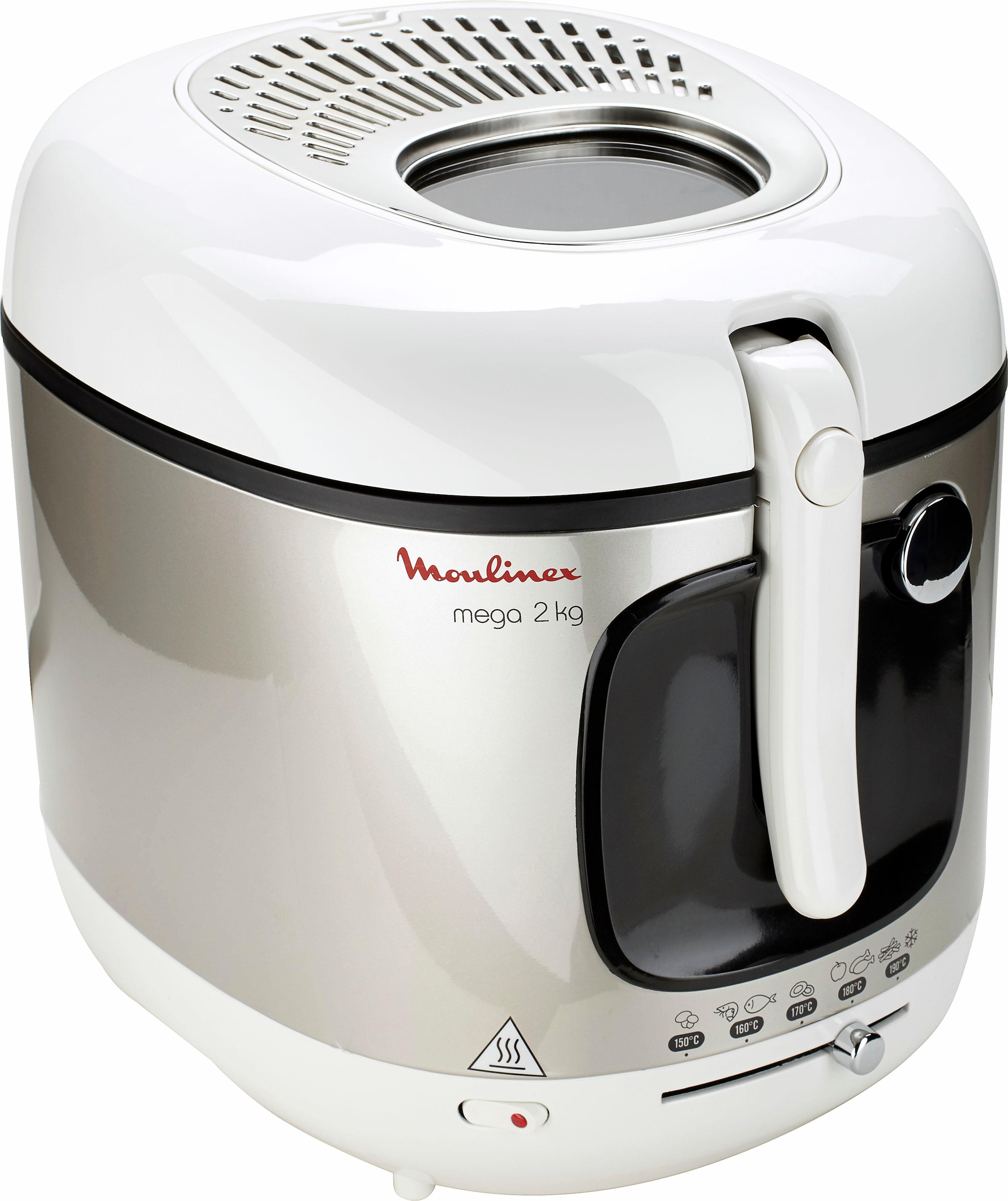 Moulinex Fritteuse "AM4800 Mega", 2100 W, Kapazität 2 kg, für 8 Personen, Anti-Geruchs-Filter, knusprige Pommes