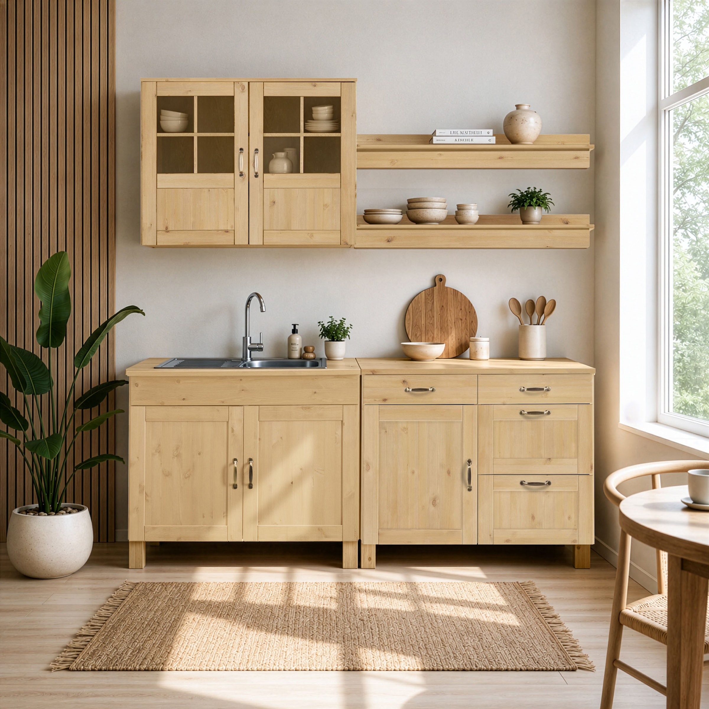 Home affaire Unterschrank »Alby« Breite 100 cm, 1 Tür, 4 Schubladen