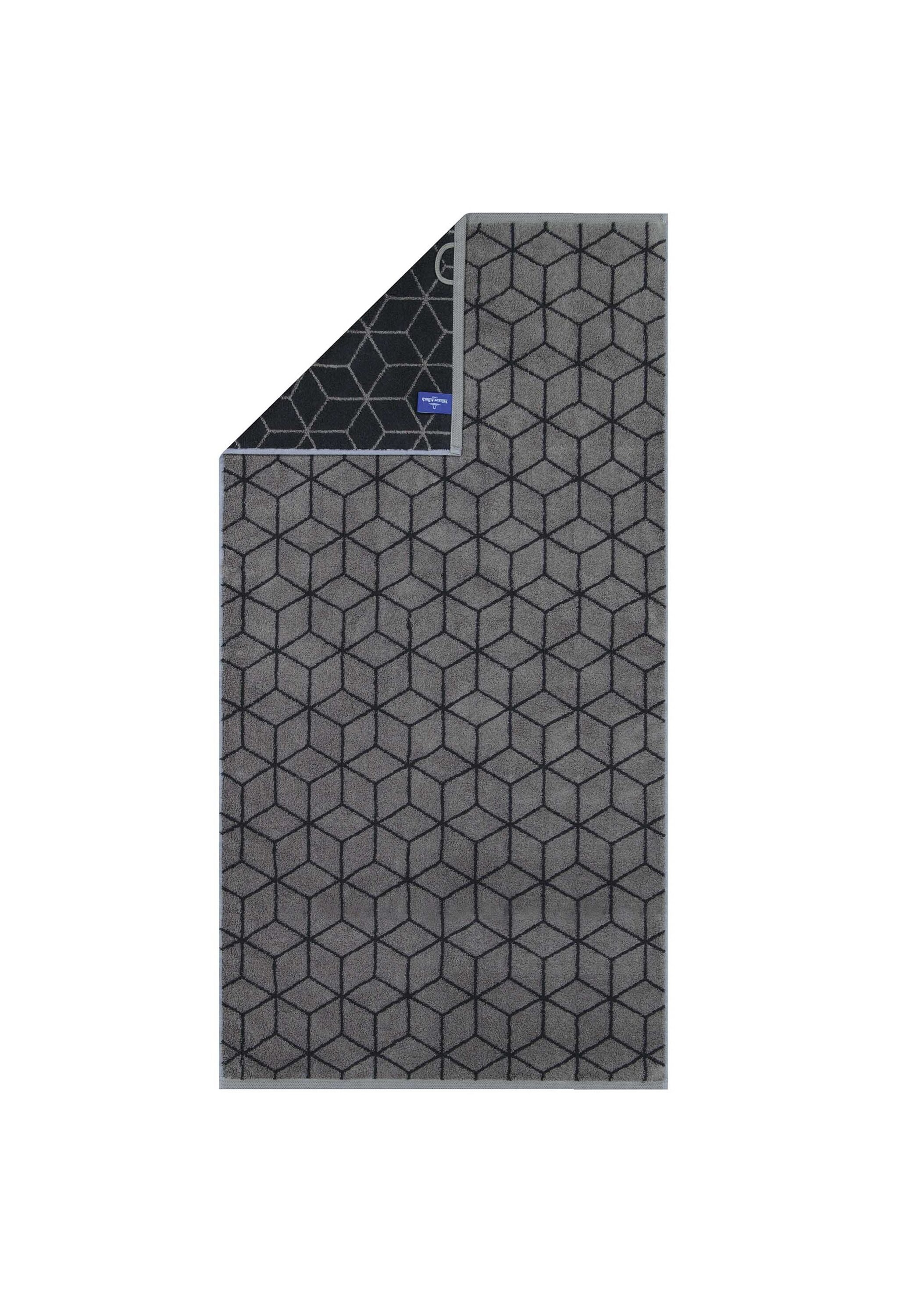 Duschtuch VILLEROY & BOCH, B:80cm, grau, Obermaterial: 100% Baumwolle CO., Handtücher, "Duschtuch Duschtuch Carré 1er Pack"