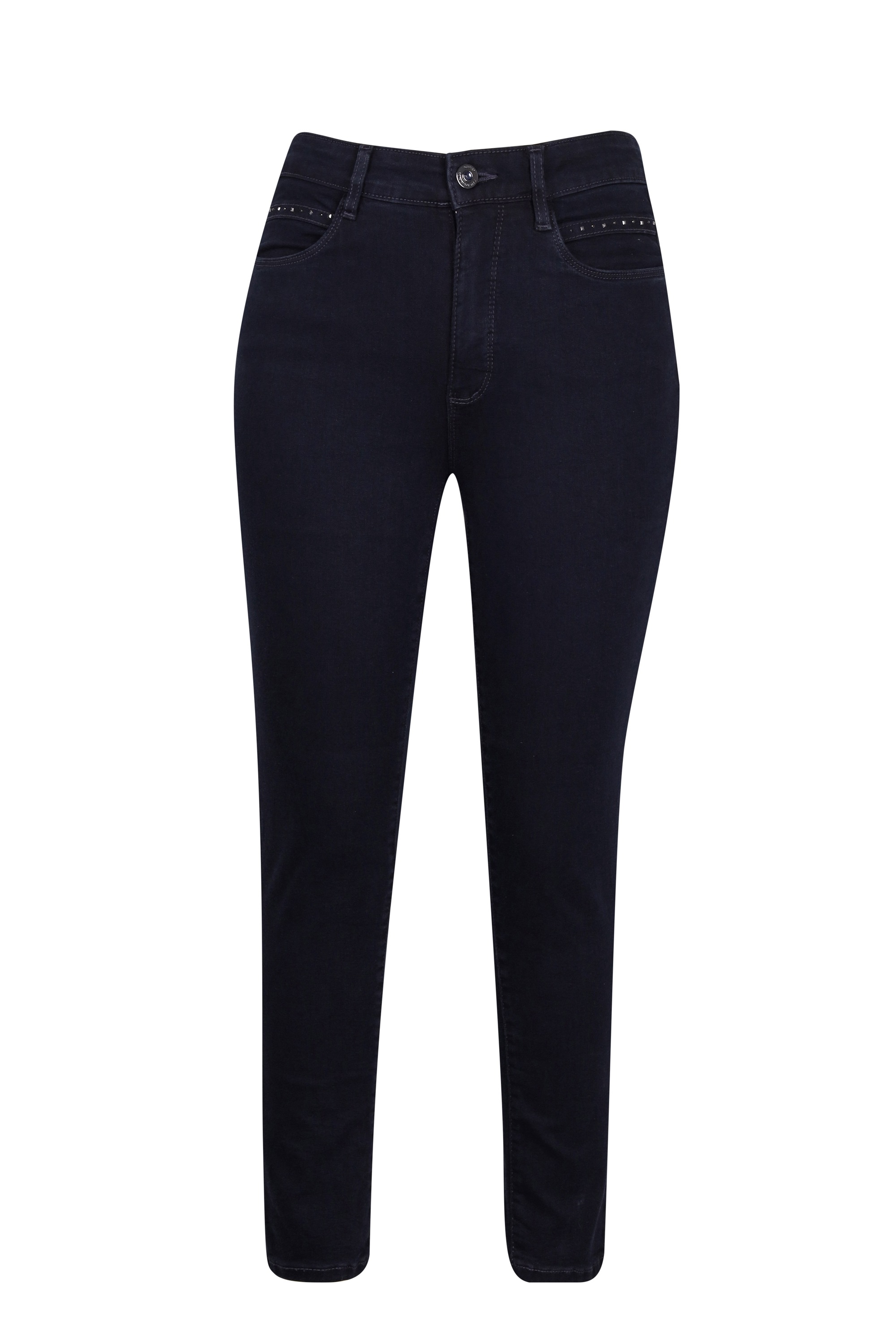 STOOKER WOMEN 5-Pocket-Jeans »Rio Denim Studs Skinny Fit«, Skinny Fit Casual Clean Wash Denim Jeans Magic Shape Effekt für Damen