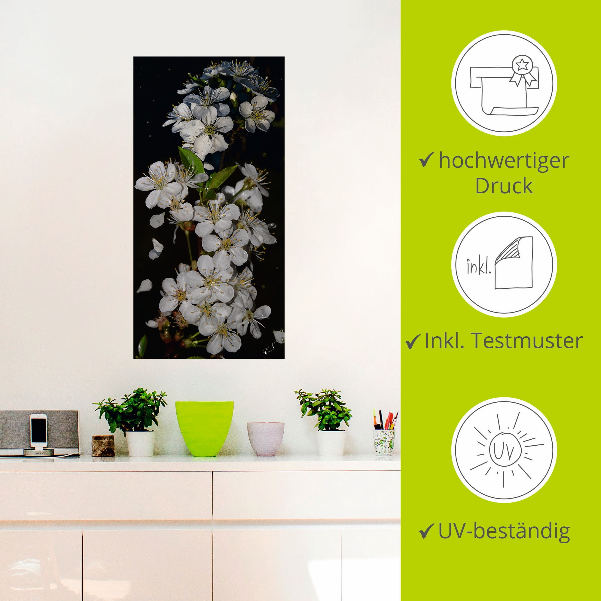 Artland Wandbild »Baumblüte«, Blumen, (1 St.), als Leinwandbild, Poster, Wandaufkleber in verschied. Größen