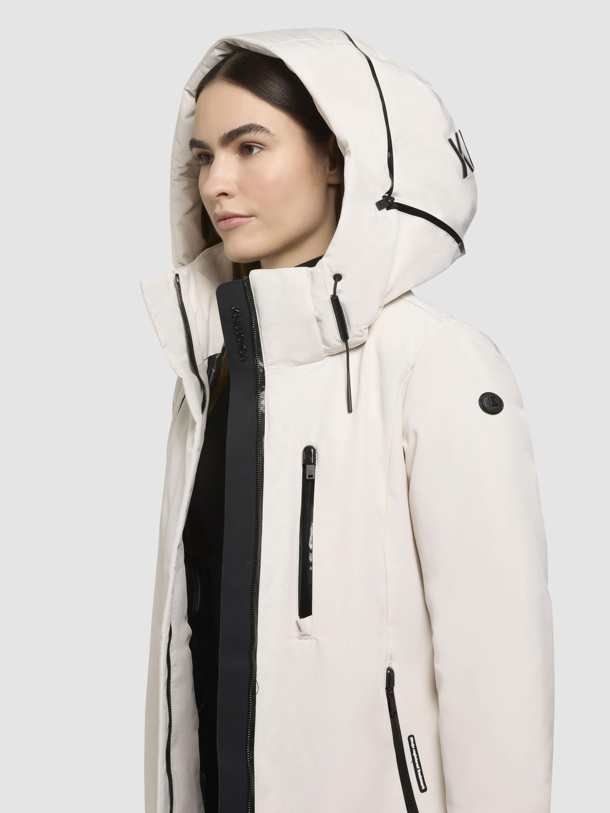 khujo Wintermantel »Lofi2-YM«, Langer Damen Winterparka mit Kapuze