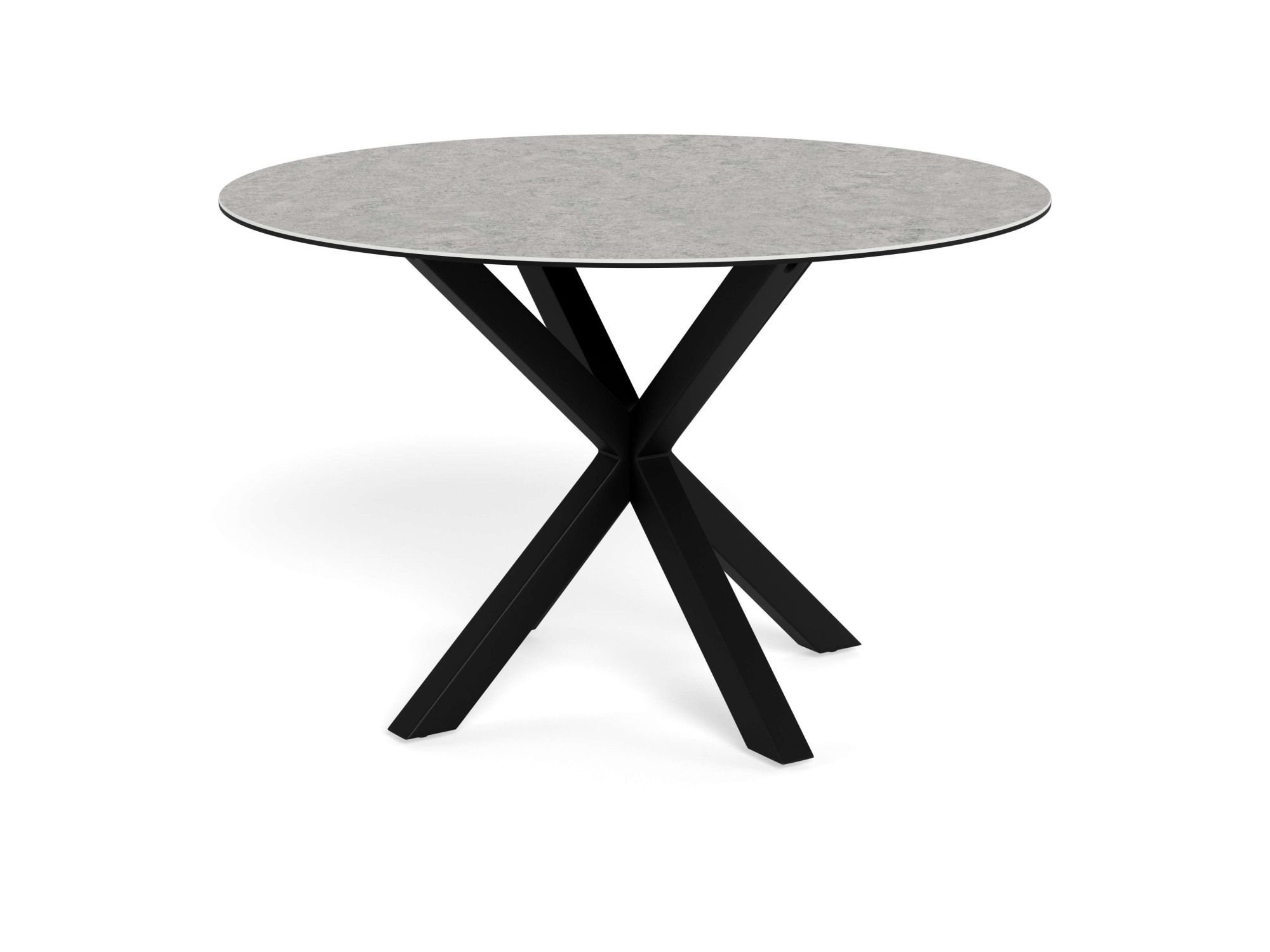 ACTONA GROUP Esstisch »Heaven, runde Tischplatte aus Keramik o. Glas & belastbar bis 100 kg« Esstisch, OTTOs Choice,  Tischplatte aus rauer Keramik, stahl gestell, Rund, 119x75,5