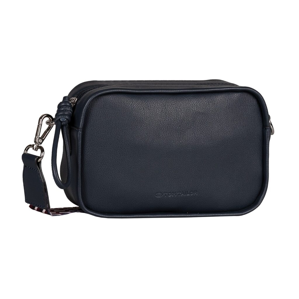 TOM TAILOR Umhängetasche "Tatiana" Damen Handtasche, Kamerabag, fein gewebter dreifarbiger Gurtband