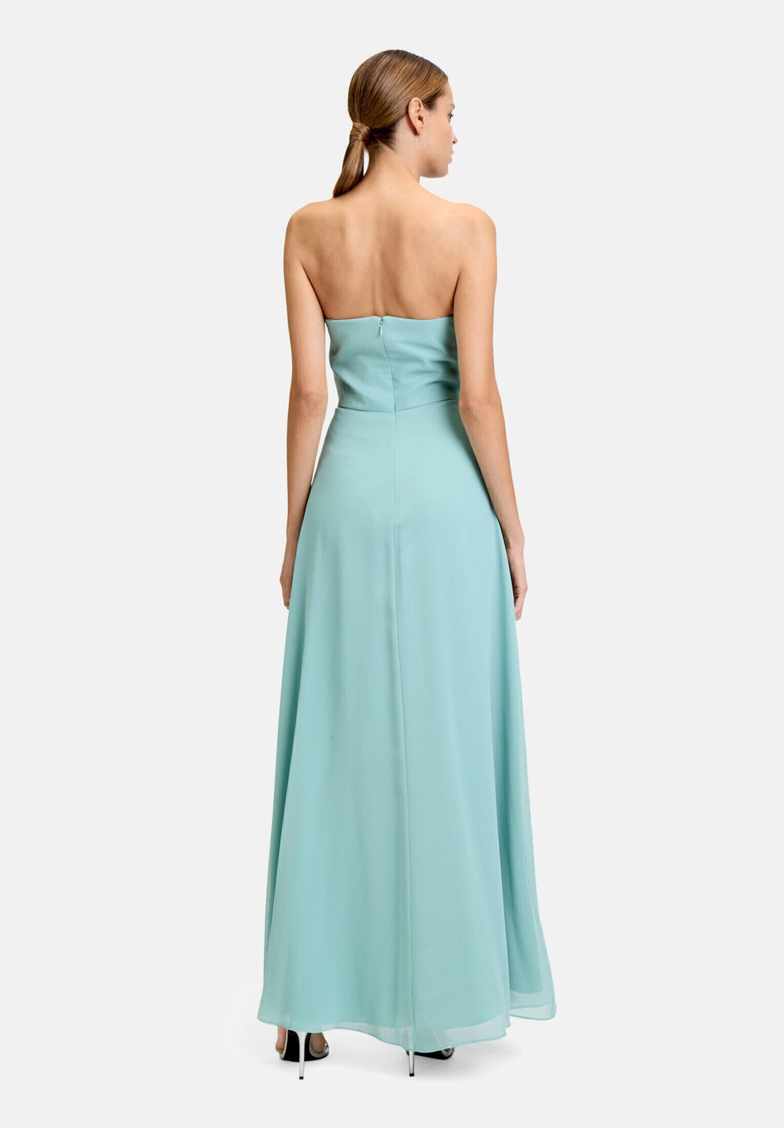 Vera Mont Abendkleid »Damen mit Wasserfallausschnitt« Ohne Tasche Schlitz